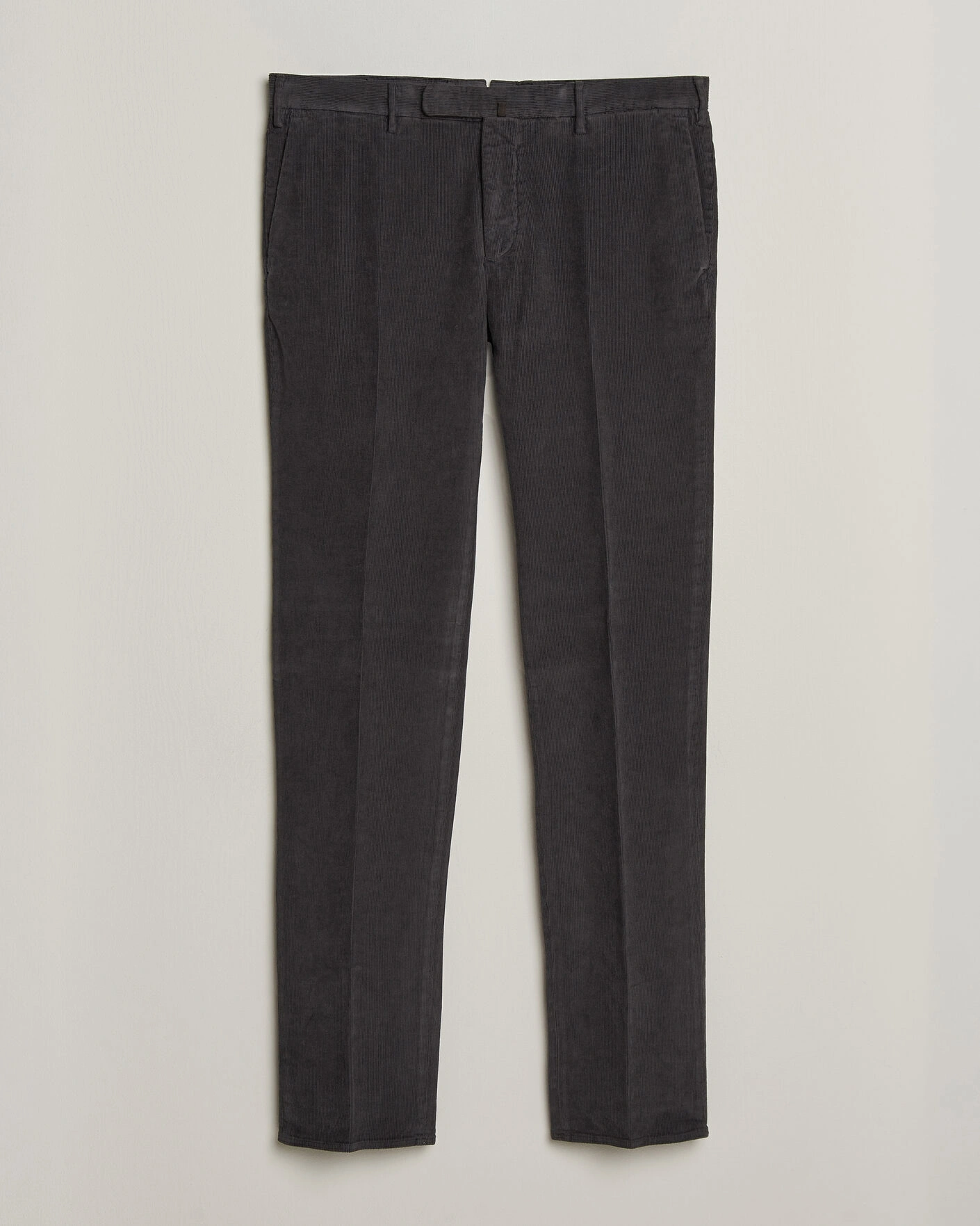 Herr | Byxor | Incotex | Slim Fit Baby Corduroy Trousers Dark Grey