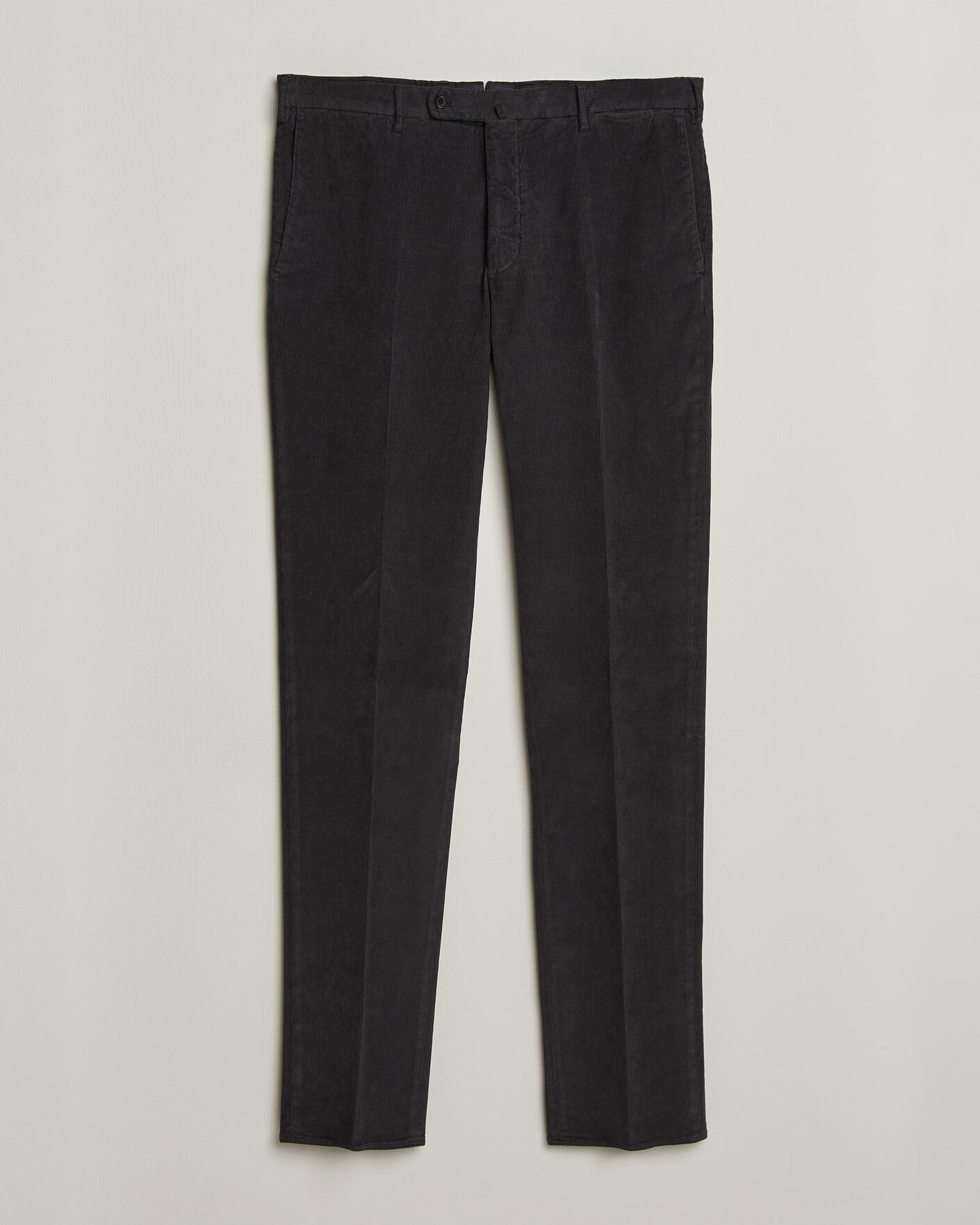 Herr | Byxor | Incotex | Regular Fit Baby Corduroy Trousers Dark Grey