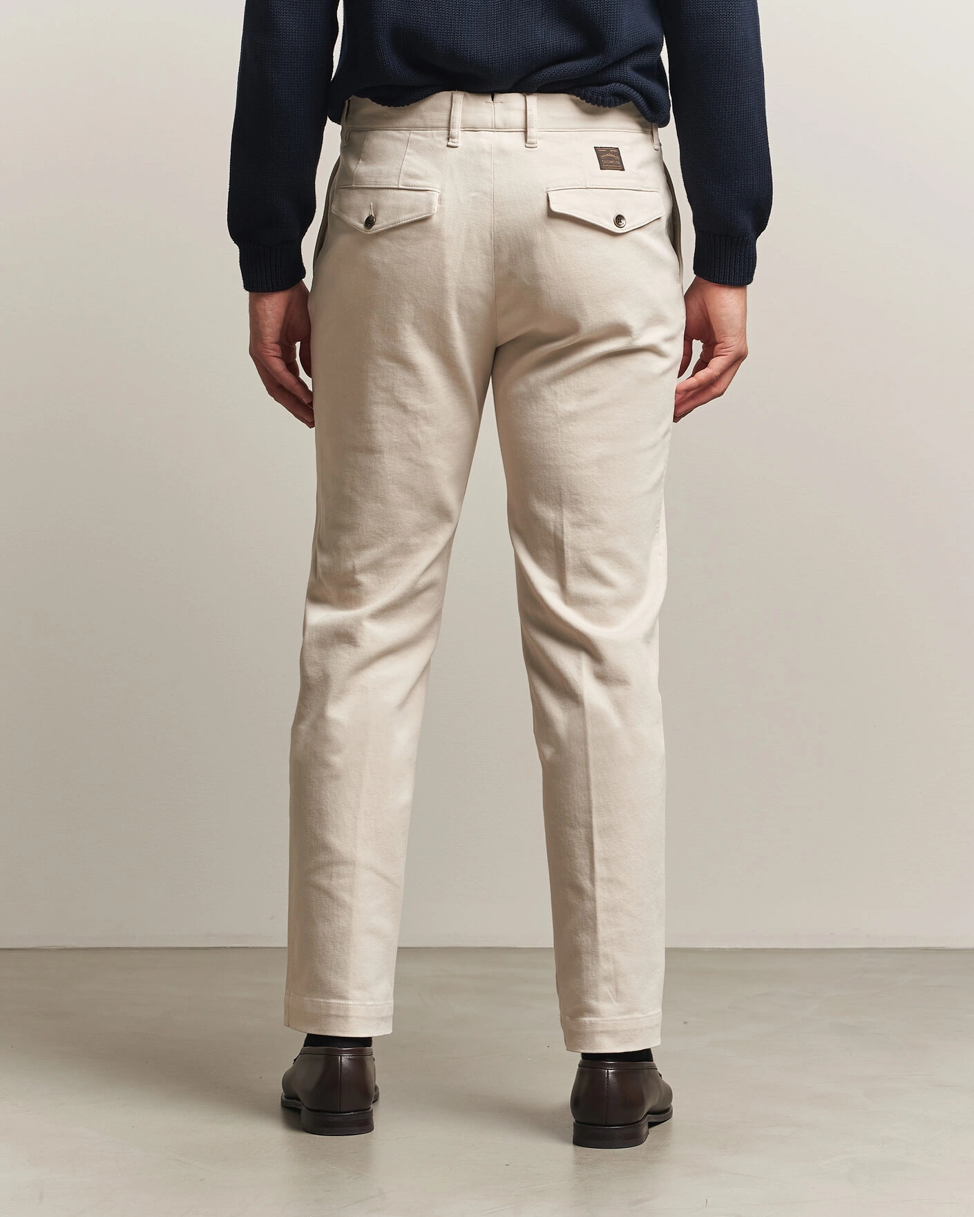 Herr | Byxor | Incotex | Regular Fit Cover Chinos Off White