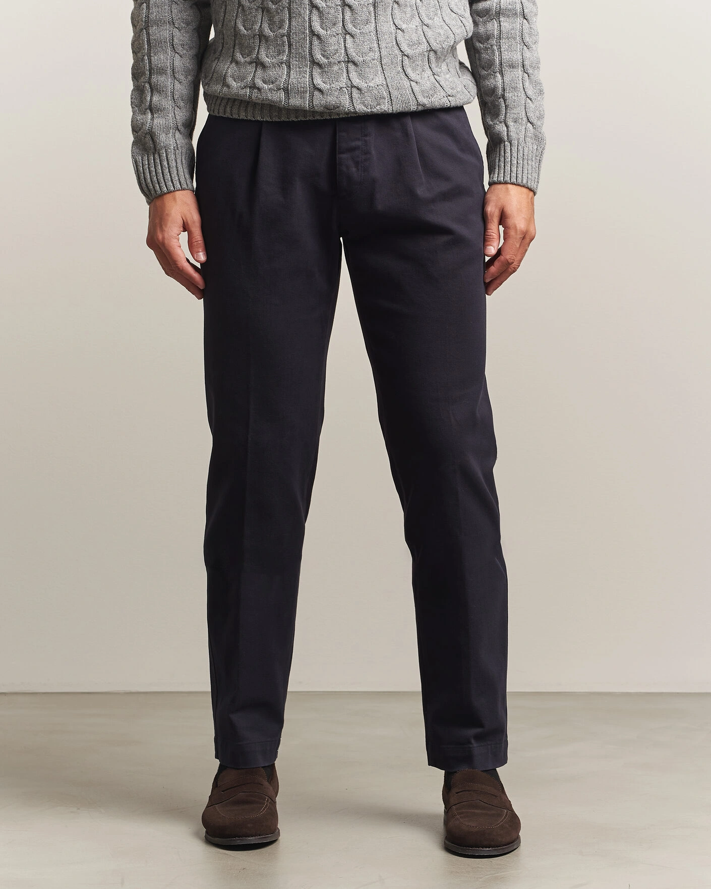 Herr | Byxor | Incotex | Regular Fit Cover Chinos Navy