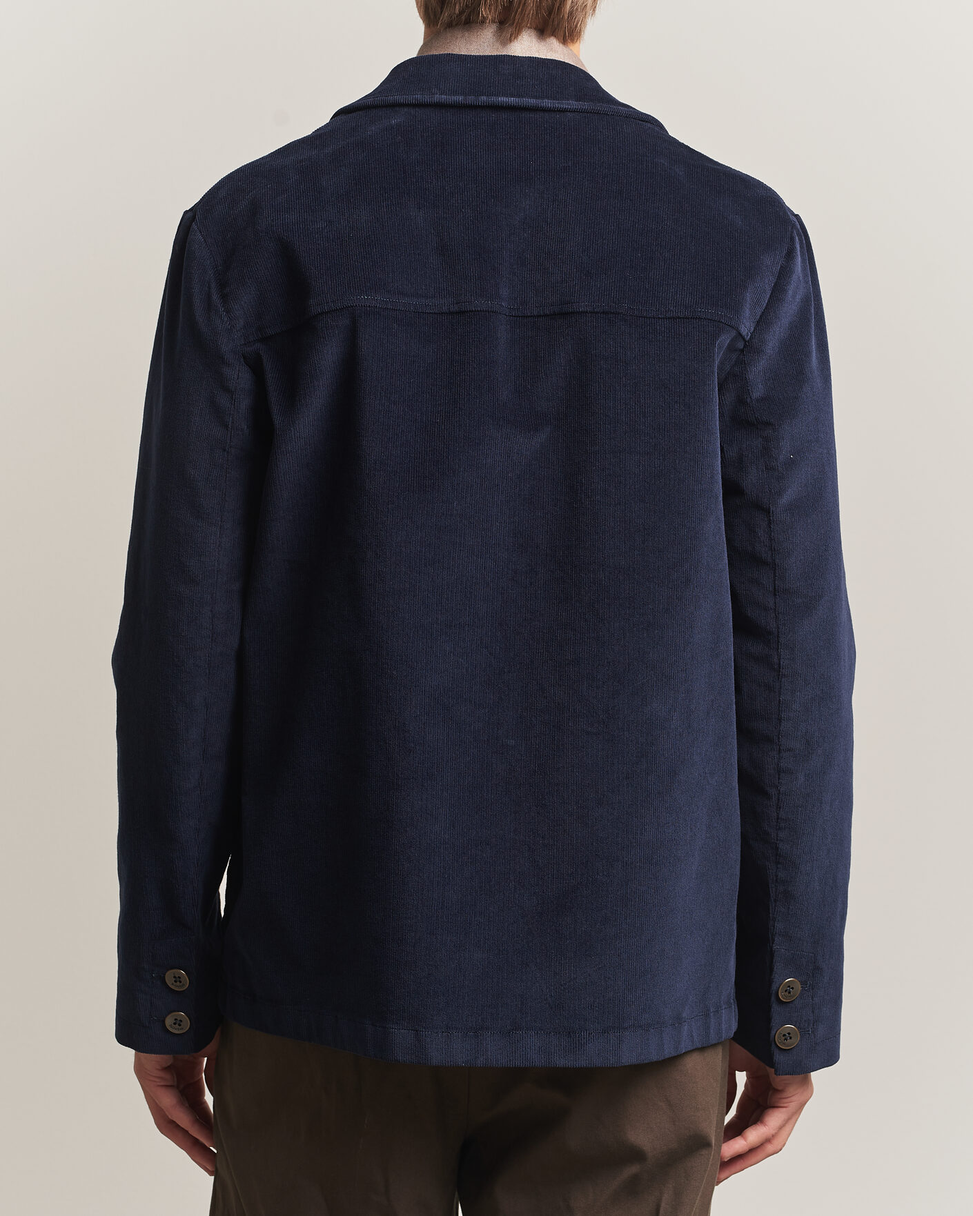 Herr | Kavajer | Incotex | Corduroy Sports Jacket Navy