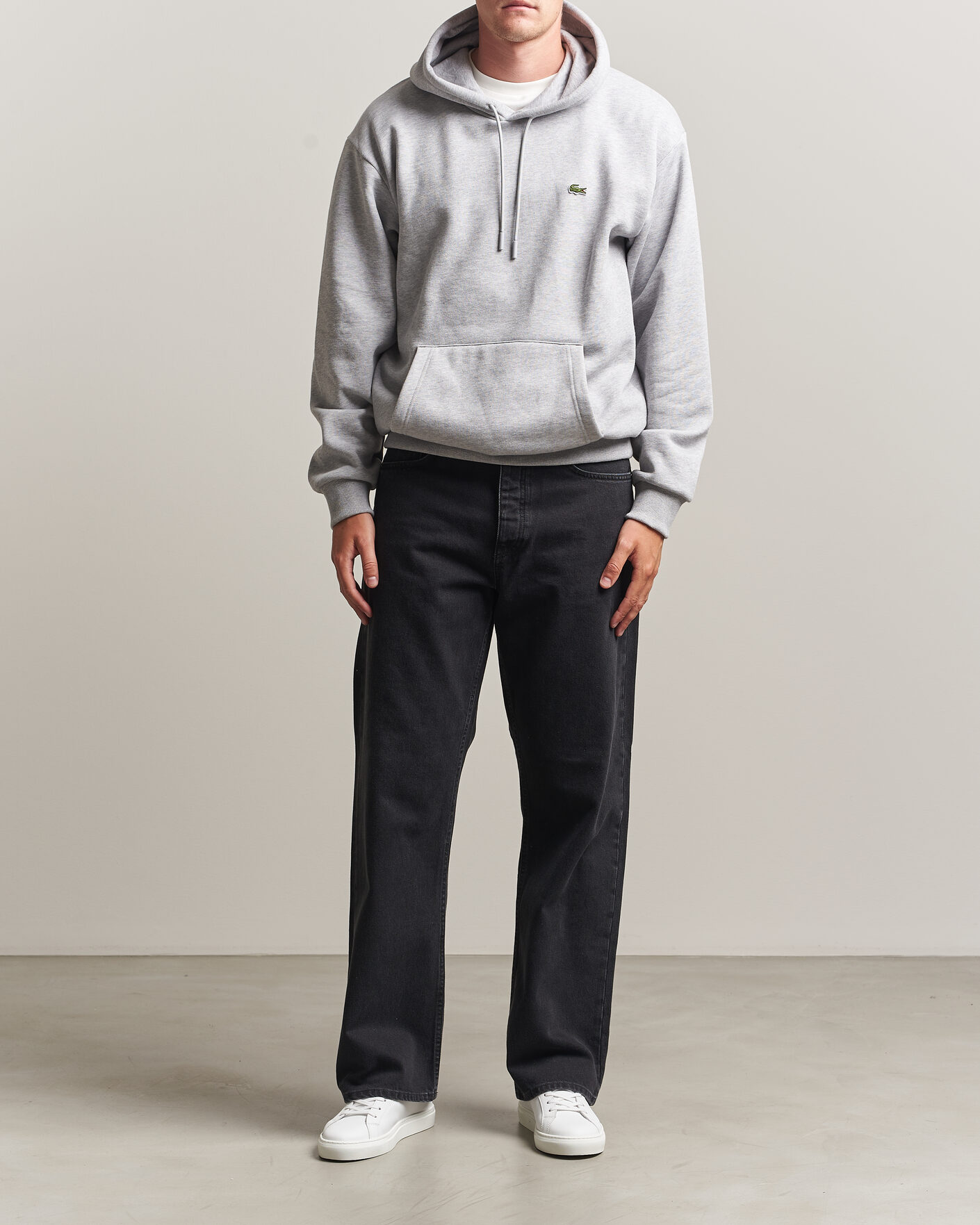 Herr | Tröjor | Lacoste | Hoodie Silver Chine