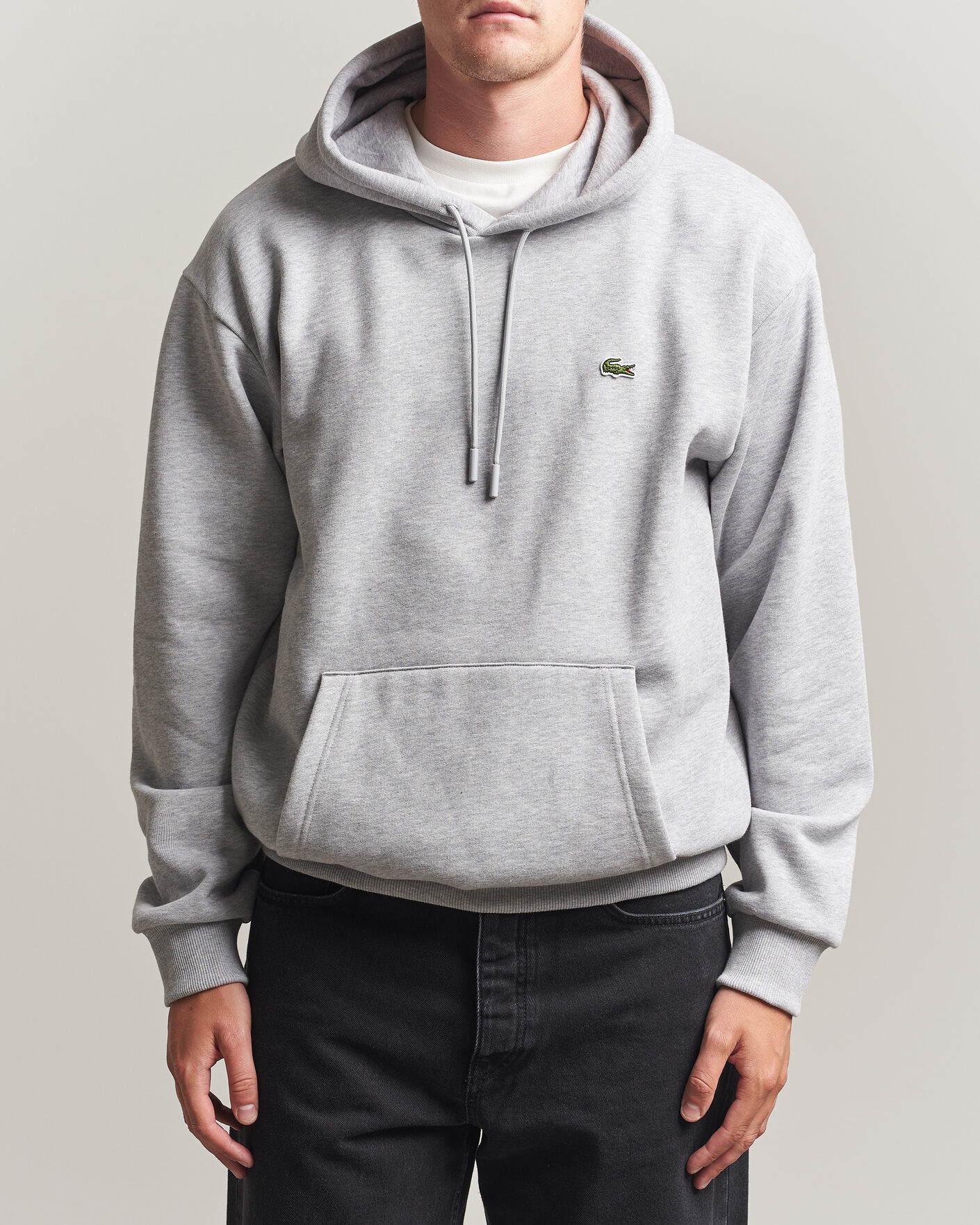 Herr | Tröjor | Lacoste | Hoodie Silver Chine
