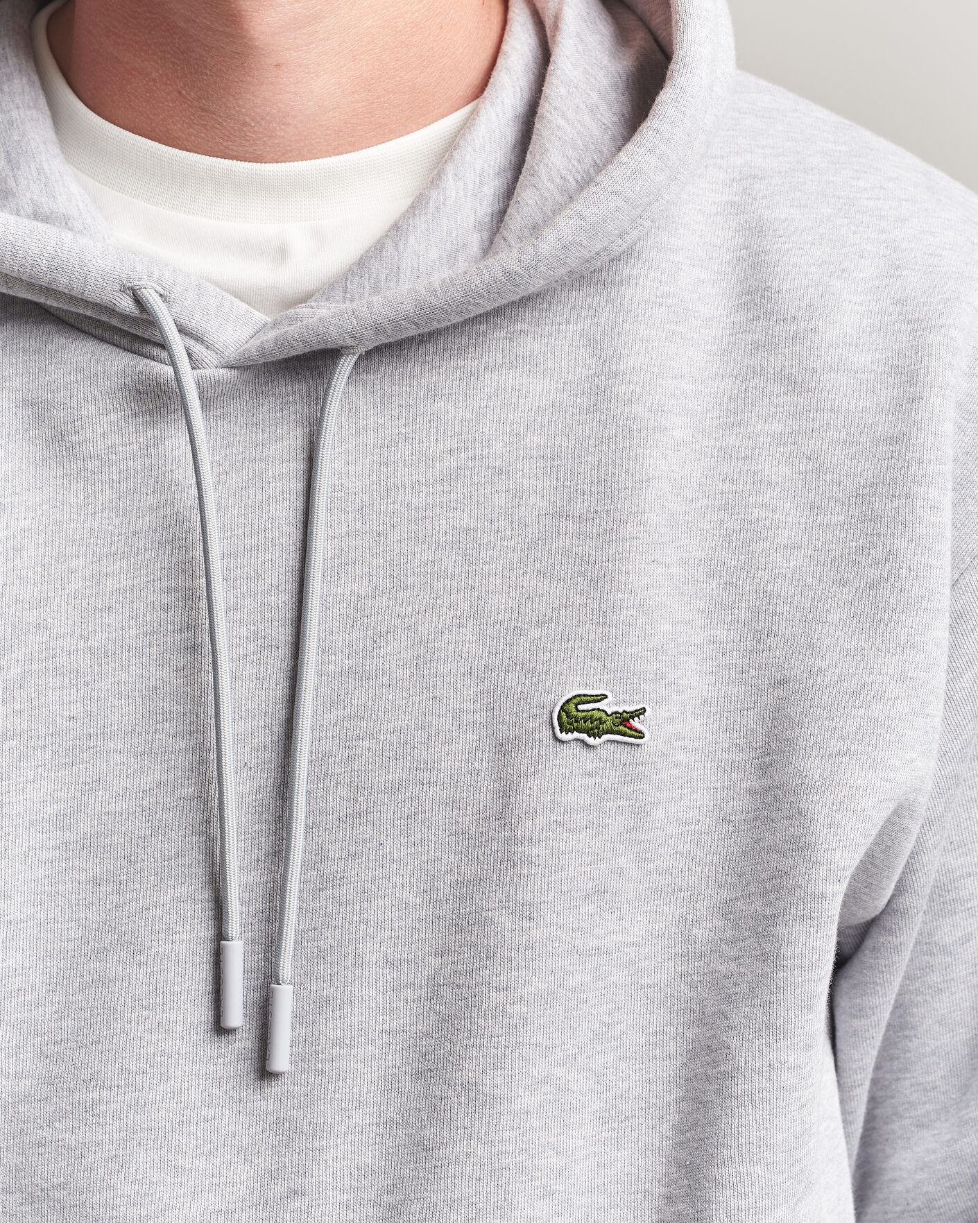 Herr | Tröjor | Lacoste | Hoodie Silver Chine