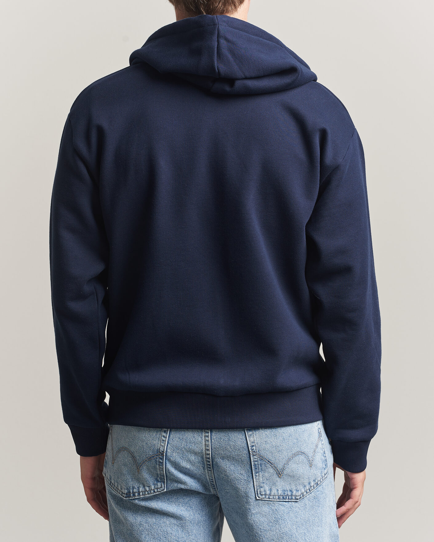 Herr | Tröjor | Lacoste | Full Zip Hoodie Navy Blue