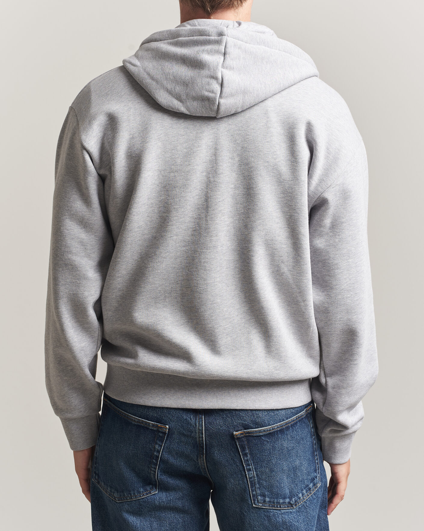 Herr | Tröjor | Lacoste | Full Zip Hoodie Silver Chine