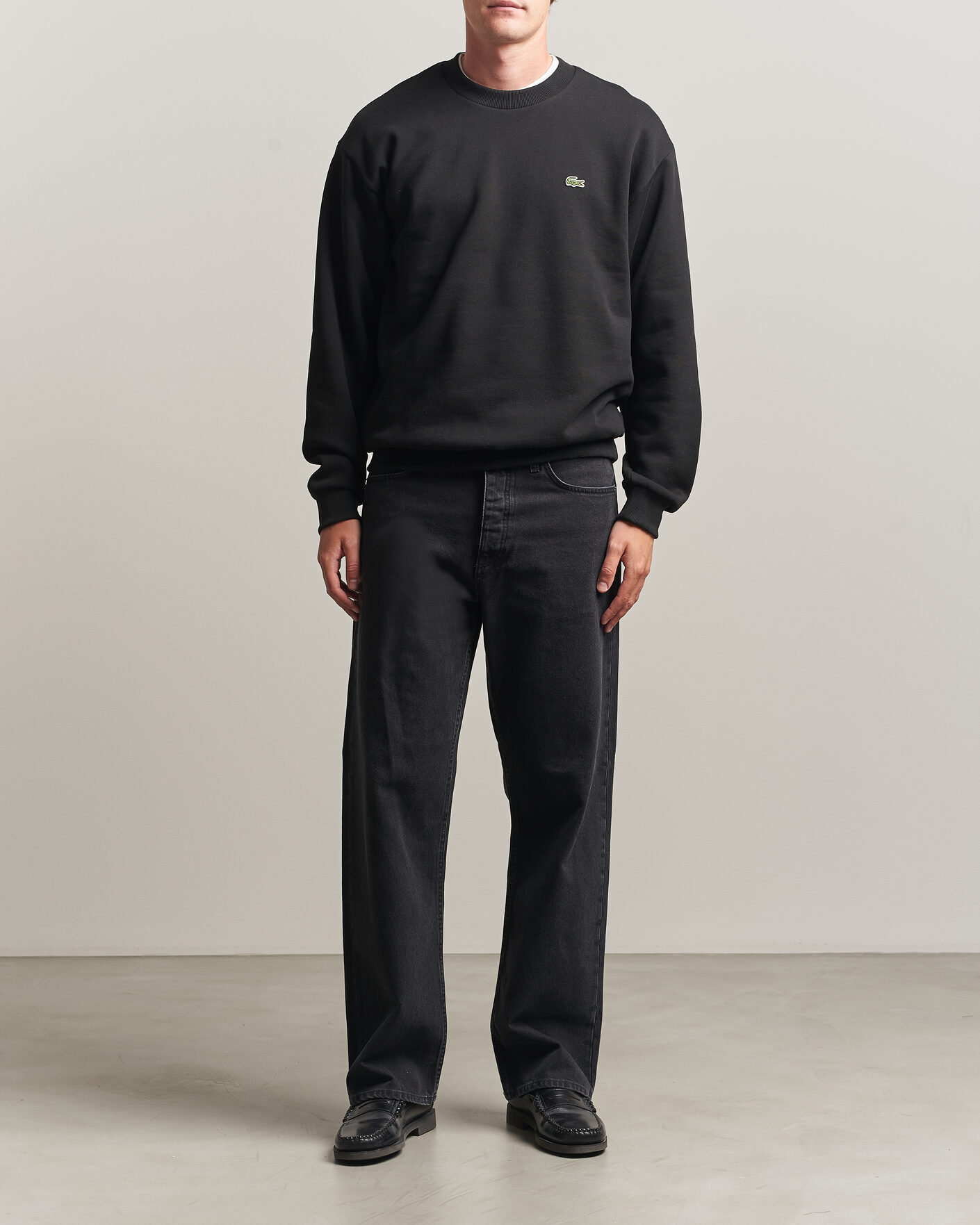 Herr | Tröjor | Lacoste | Crew Neck Sweatshirt Black