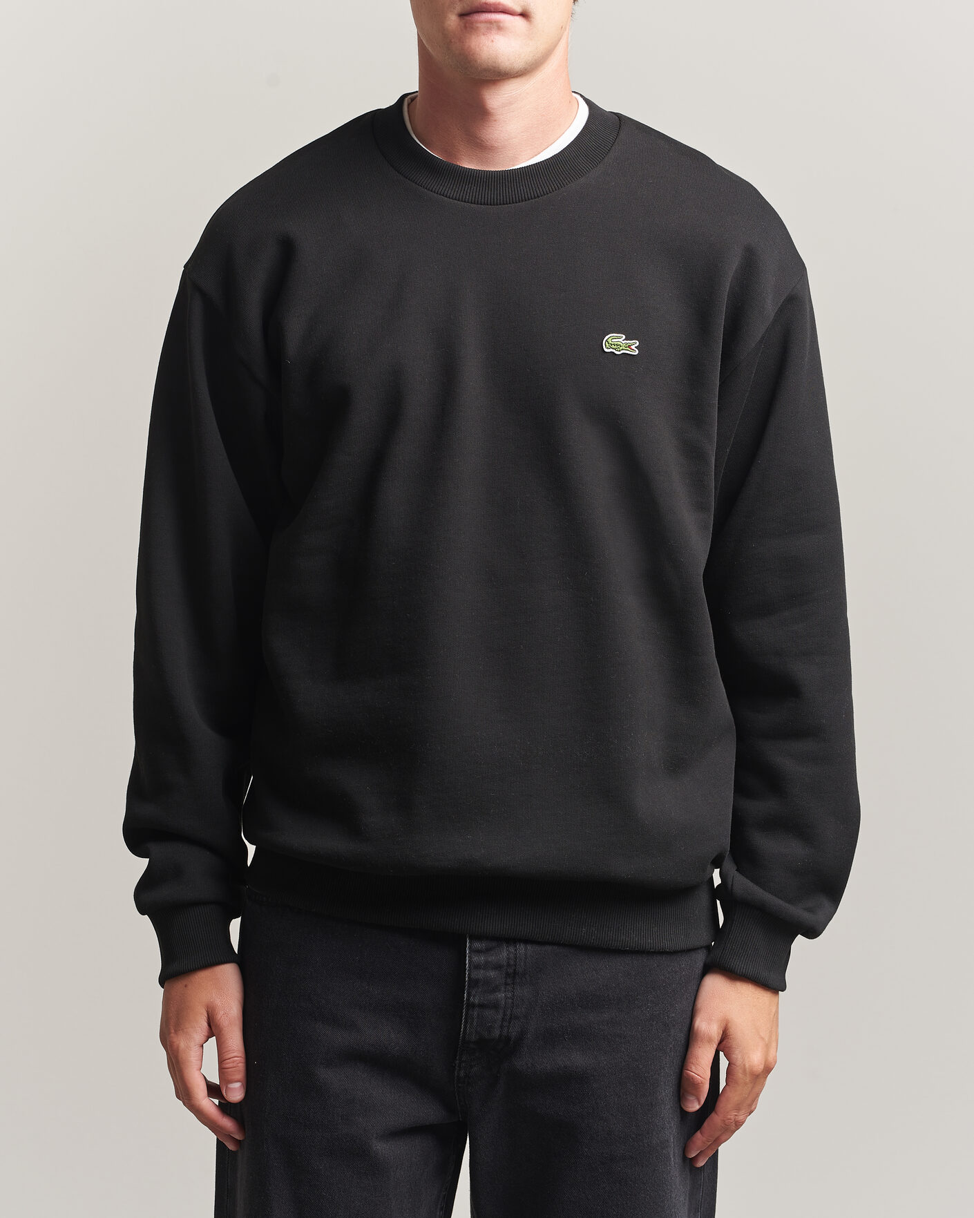 Herr | Tröjor | Lacoste | Crew Neck Sweatshirt Black