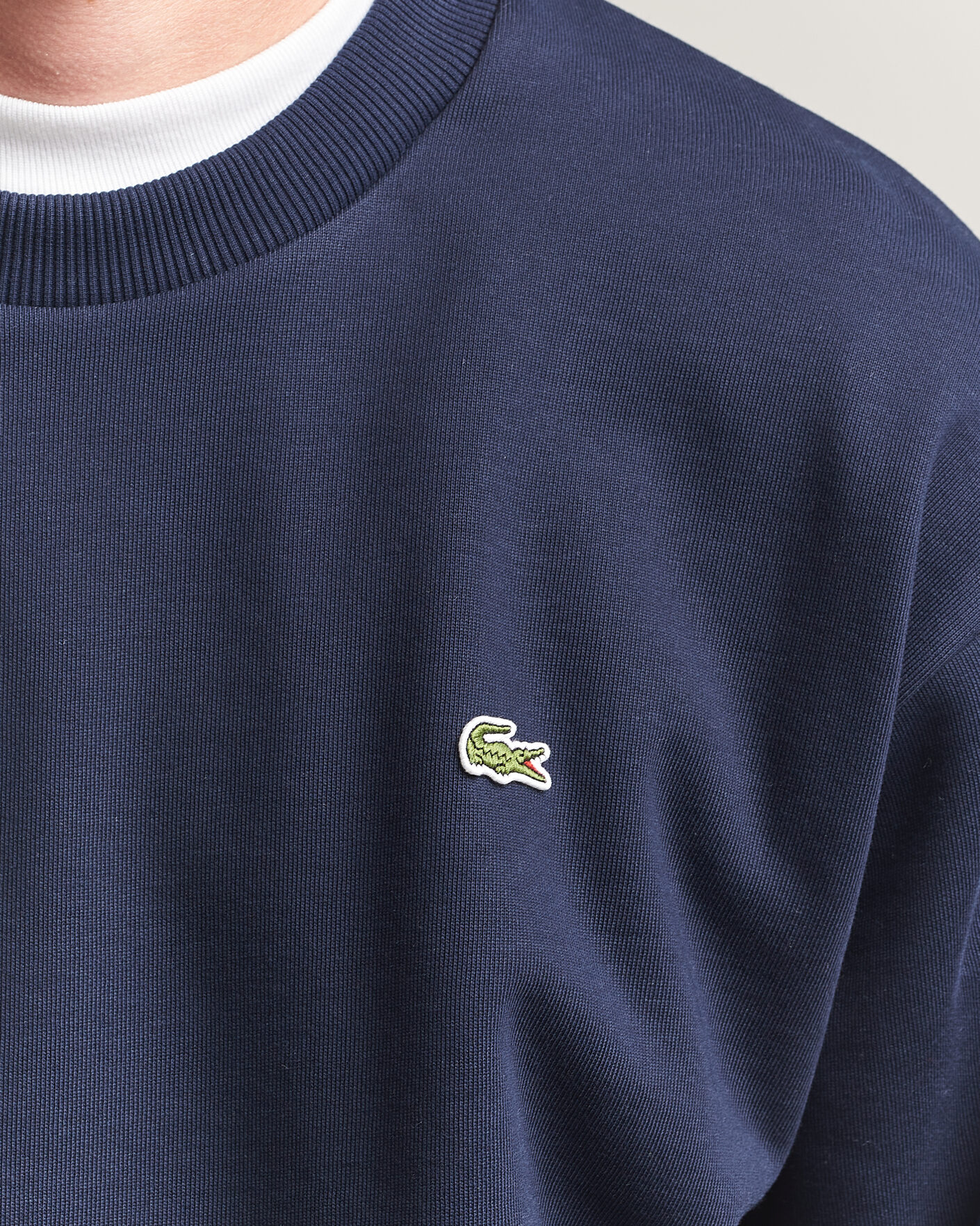 Herr | Tröjor | Lacoste | Crew Neck Sweatshirt Navy Blue
