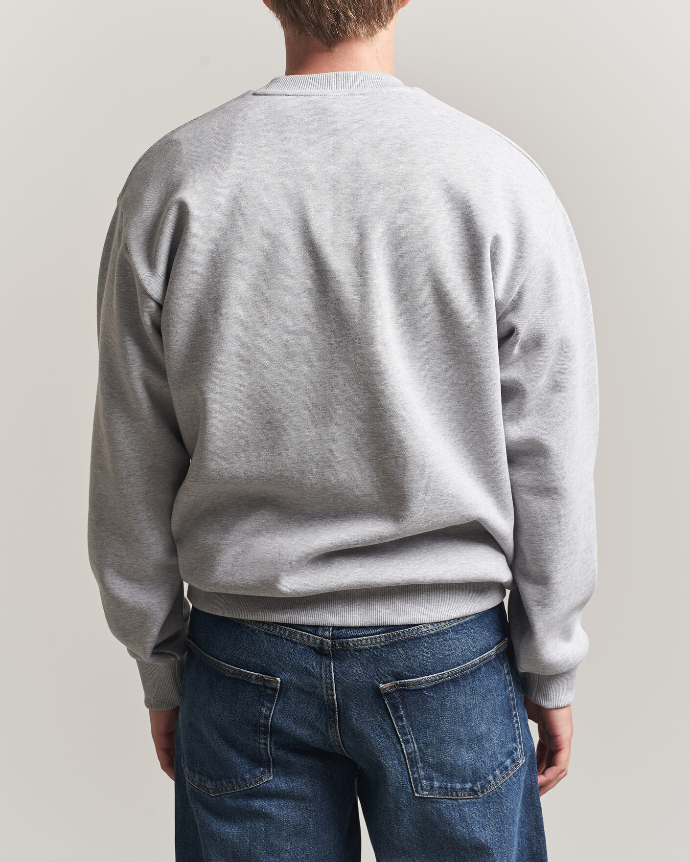 Herr | Tröjor | Lacoste | Crew Neck Sweatshirt Silver Chine