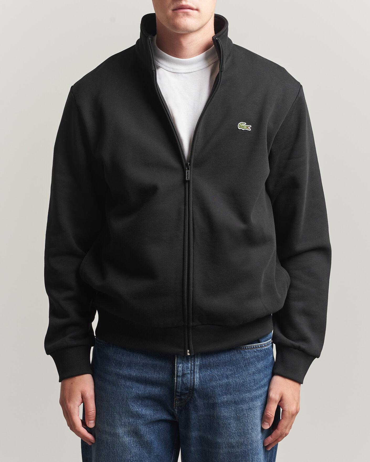 Herr | Tröjor | Lacoste | Full Zip Sweater Black