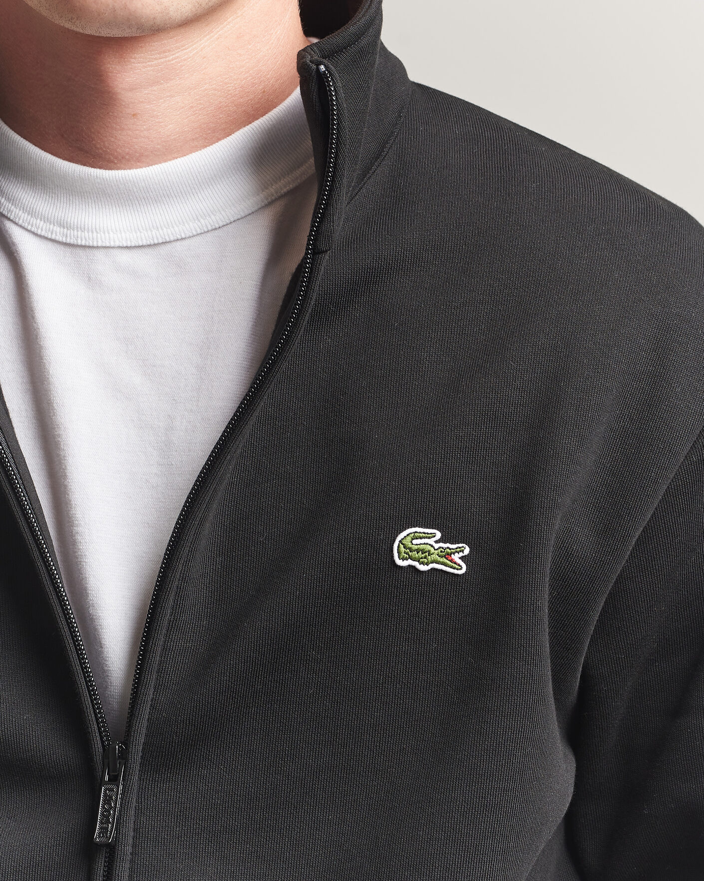 Herr | Tröjor | Lacoste | Full Zip Sweater Black