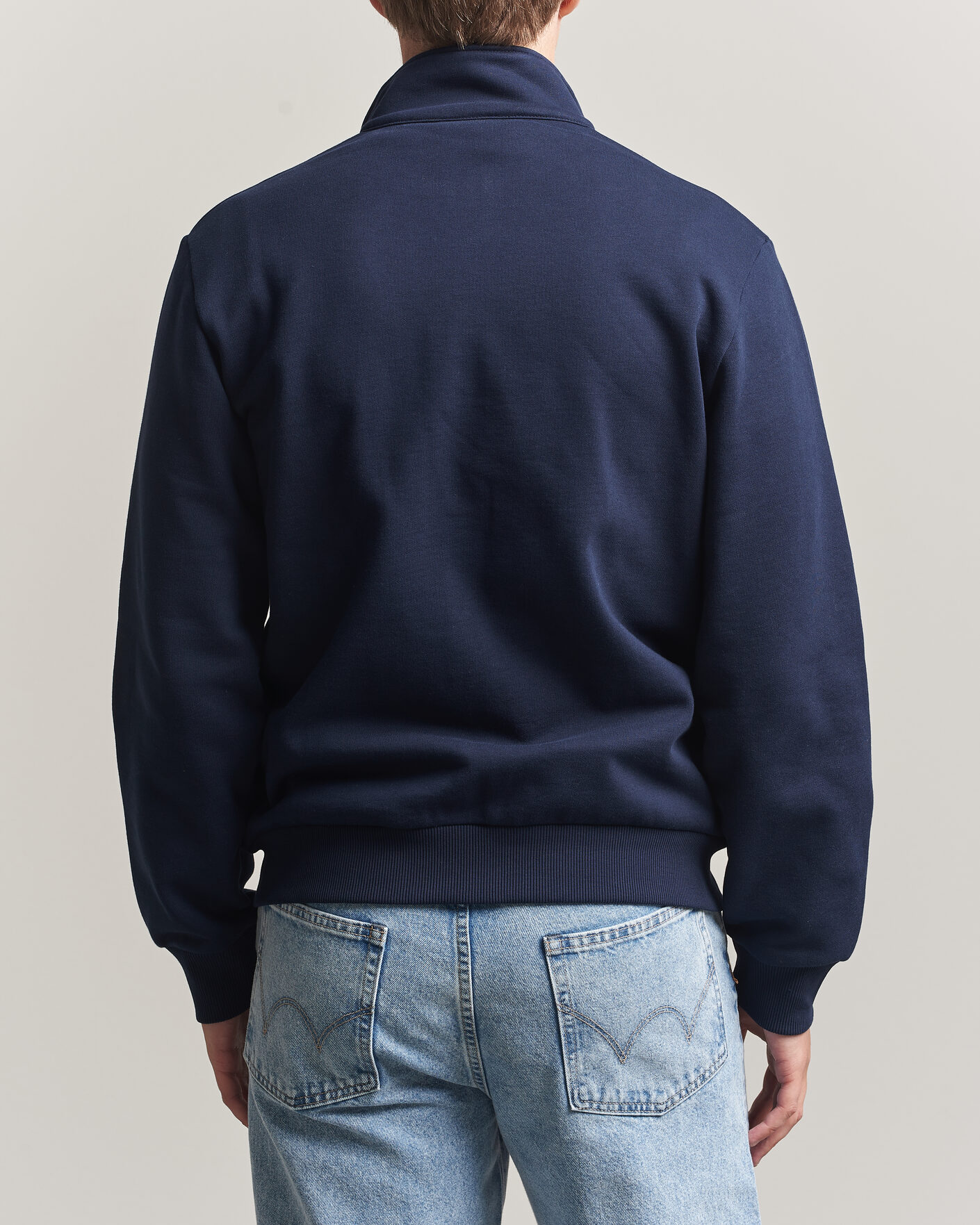Herr | Tröjor | Lacoste | Full Zip Sweater Navy Blue