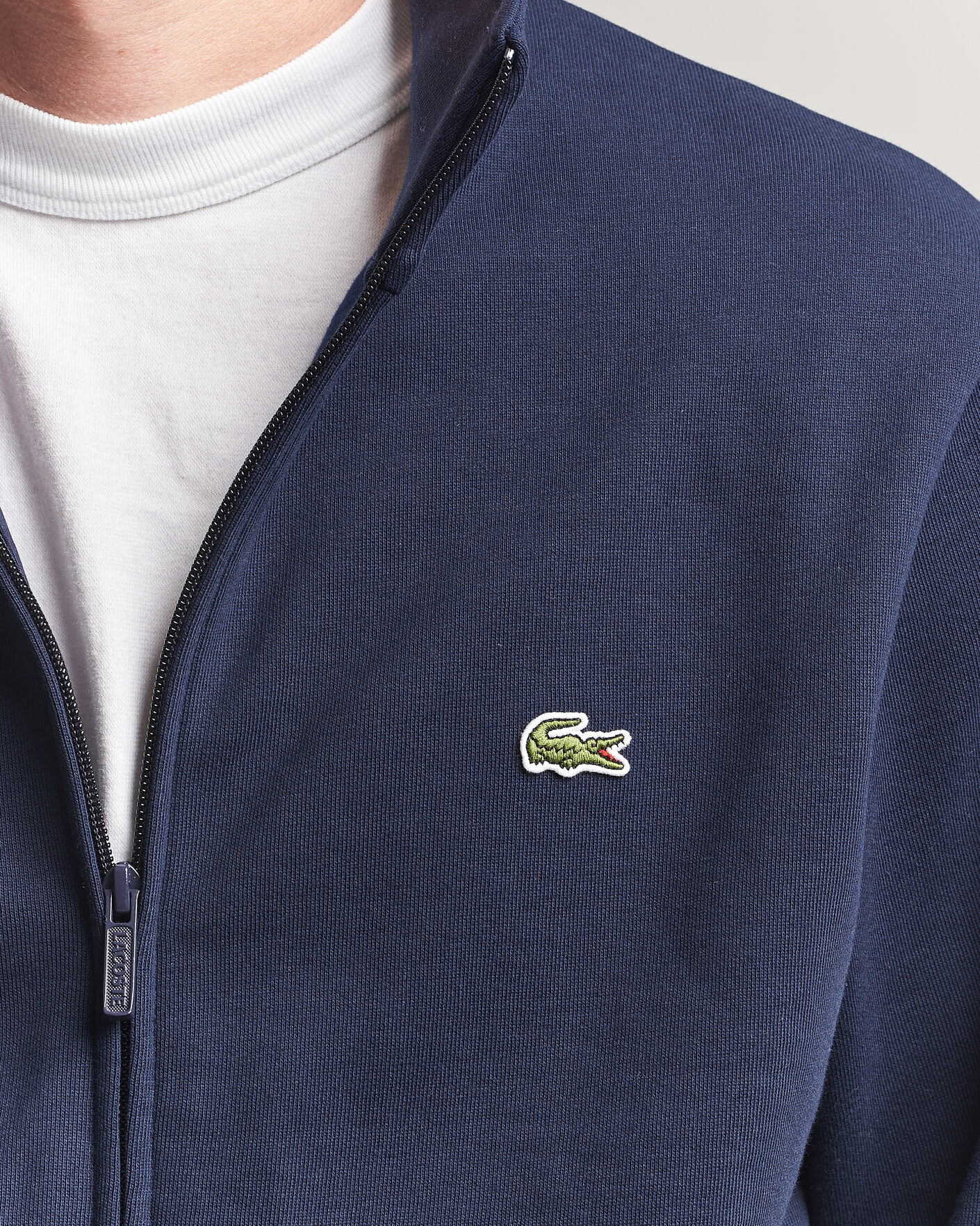 Herr | Tröjor | Lacoste | Full Zip Sweater Navy Blue