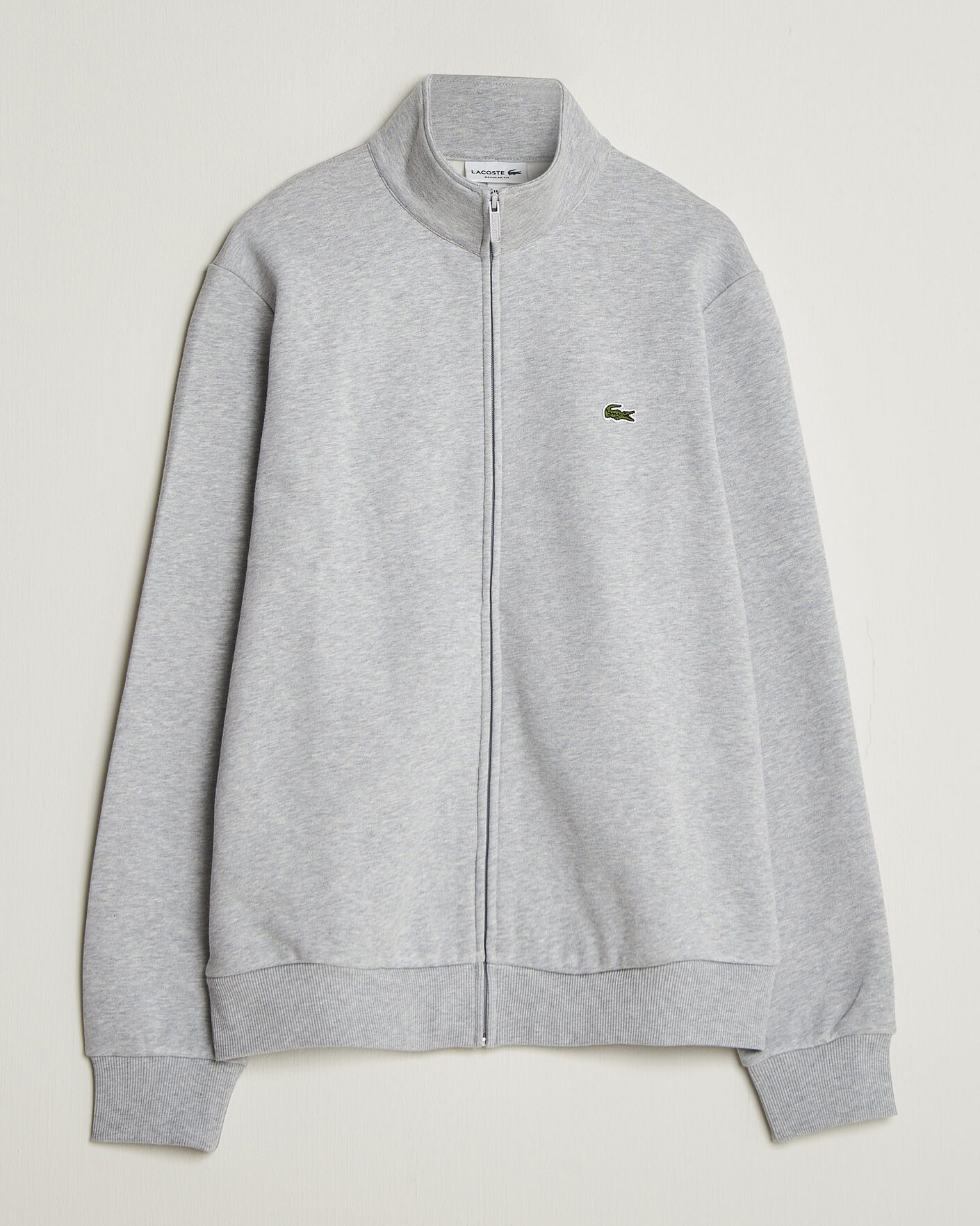 Herr | Tröjor | Lacoste | Full Zip Sweater Silver Chine