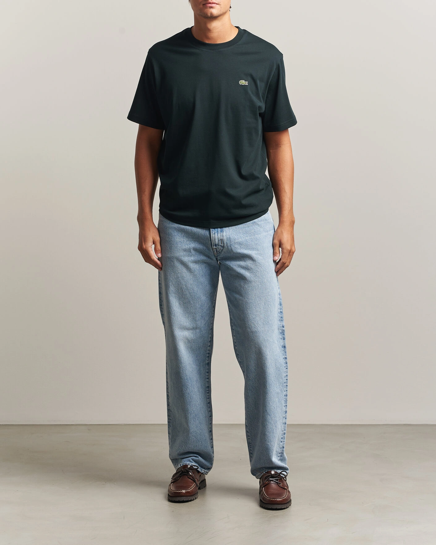 Herr | T-Shirts | Lacoste | Crew Neck T-Shirt Dark Varech