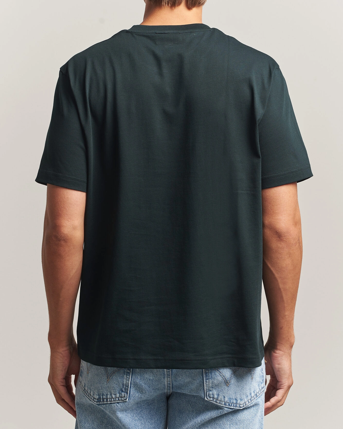 Herr | T-Shirts | Lacoste | Crew Neck T-Shirt Dark Varech
