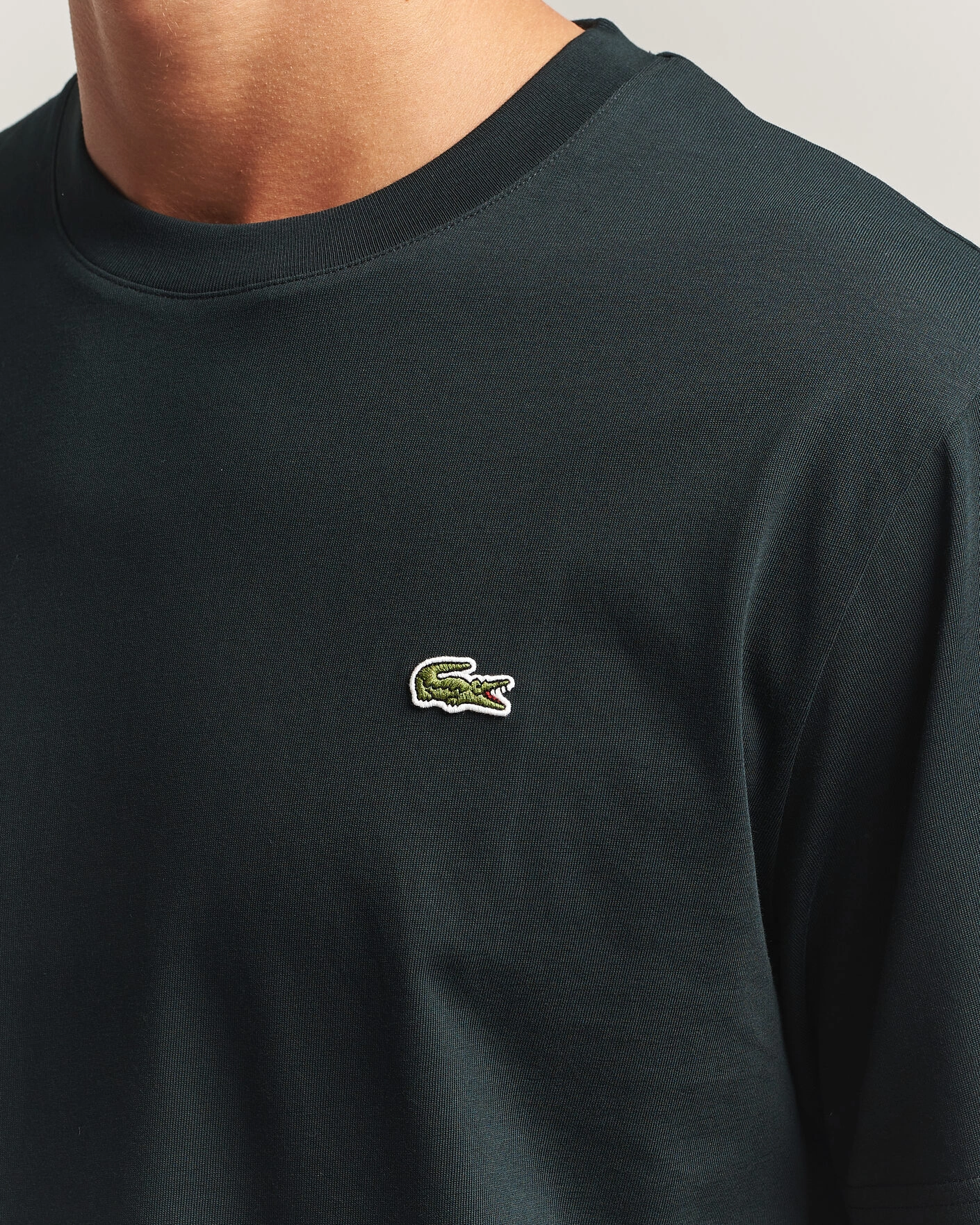 Herr | T-Shirts | Lacoste | Crew Neck T-Shirt Dark Varech