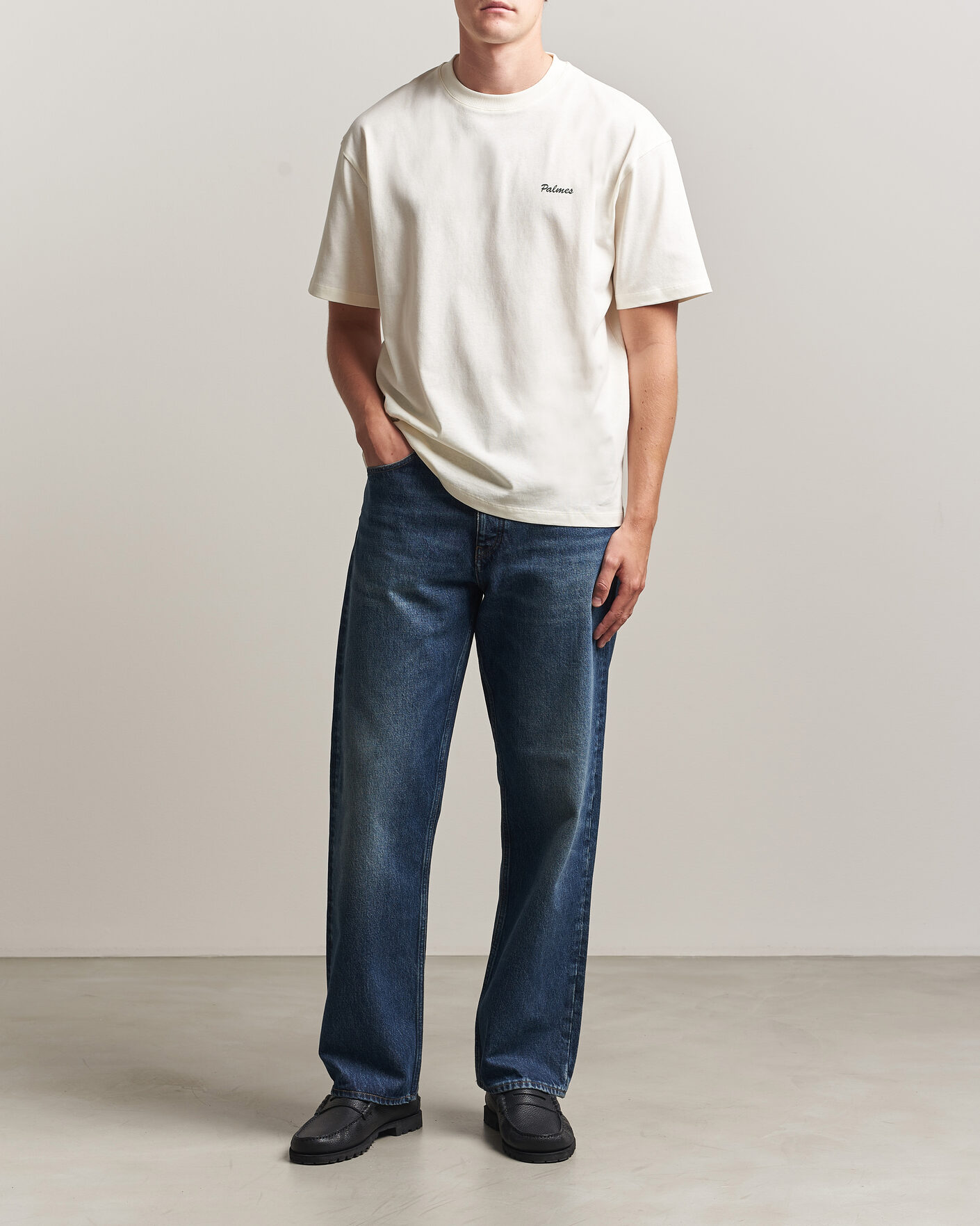 Herr | T-Shirts | Palmes | Logo T-Shirt Off White