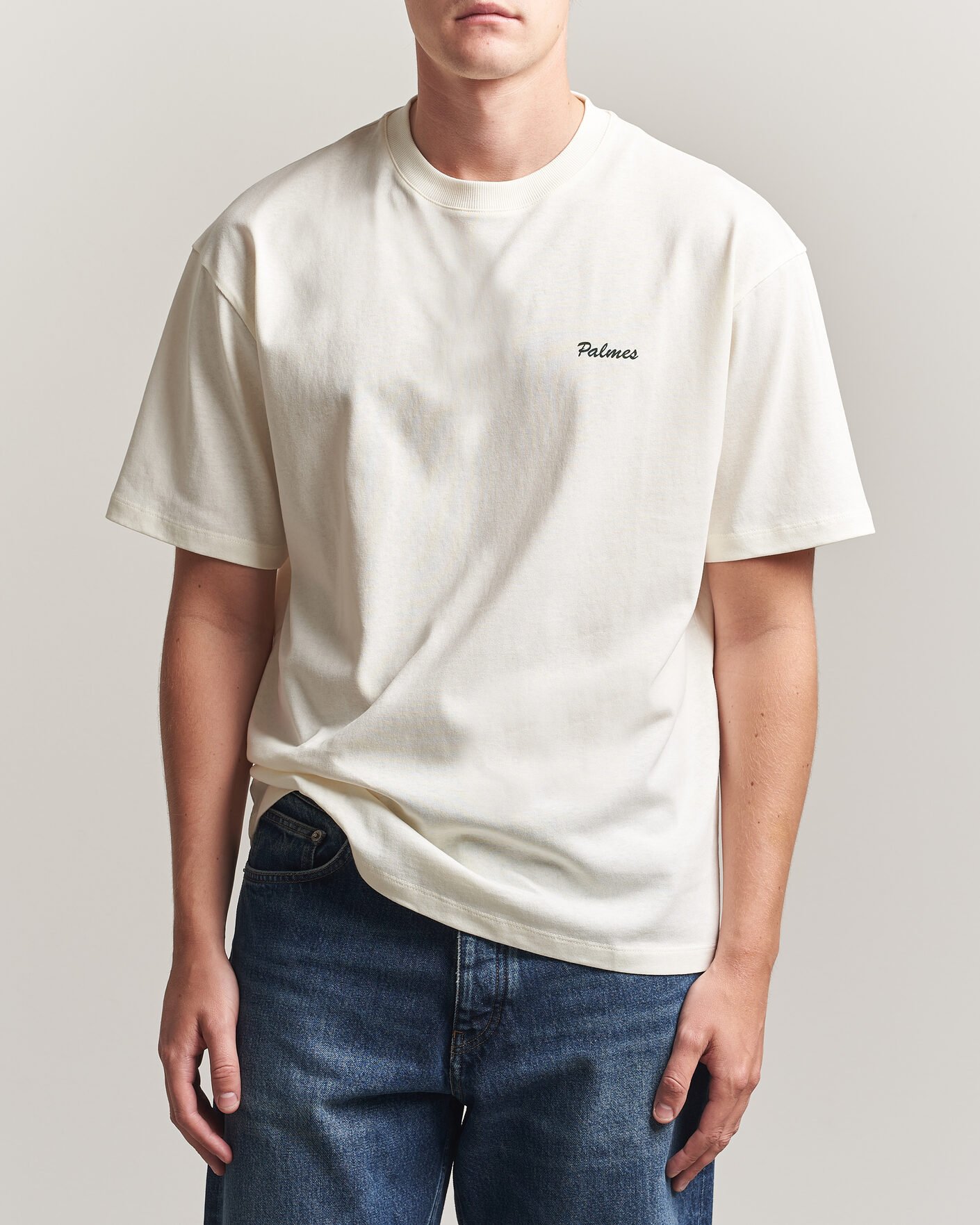 Herr | T-Shirts | Palmes | Logo T-Shirt Off White