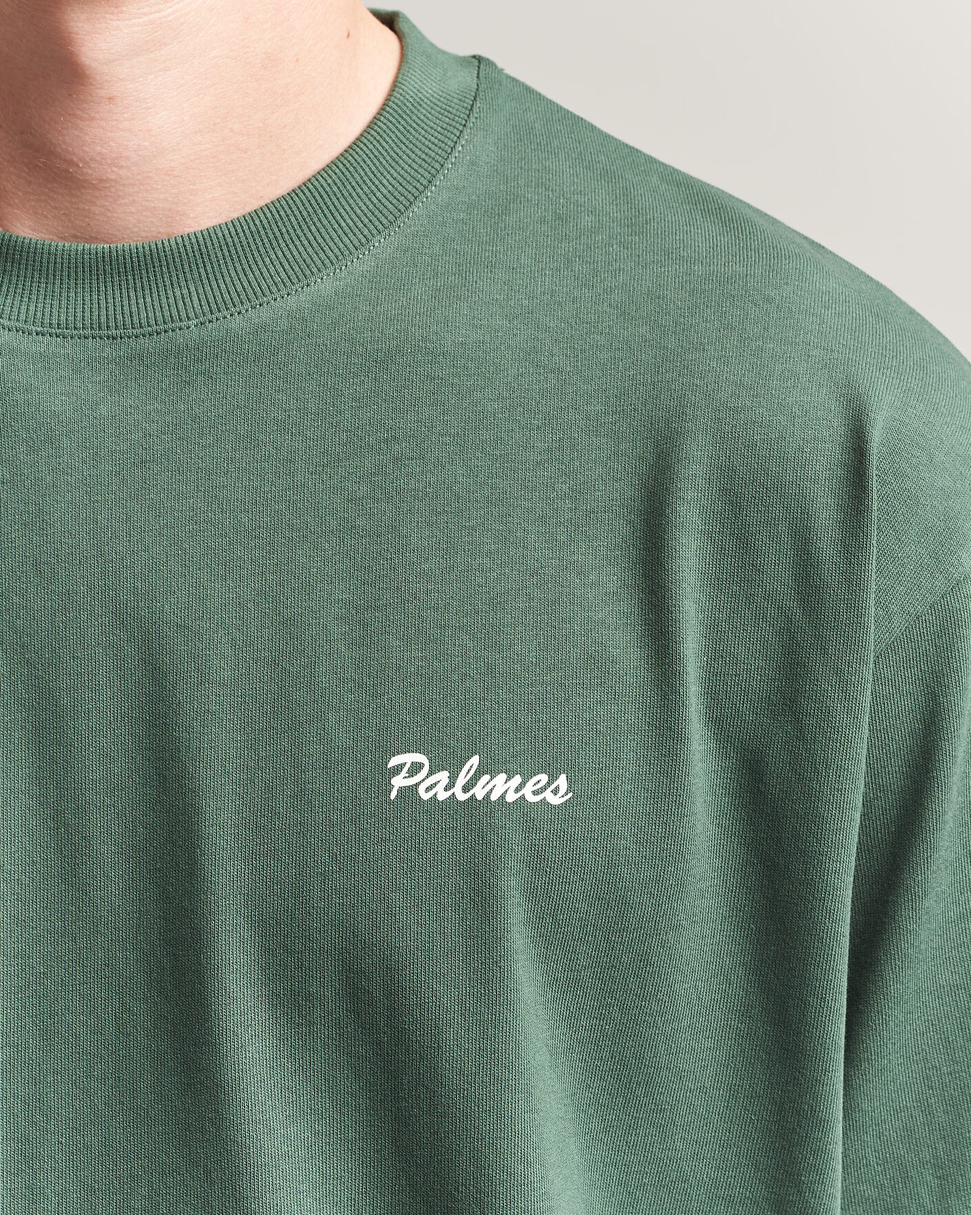Herr | T-Shirts | Palmes | Logo T-Shirt Dark Green