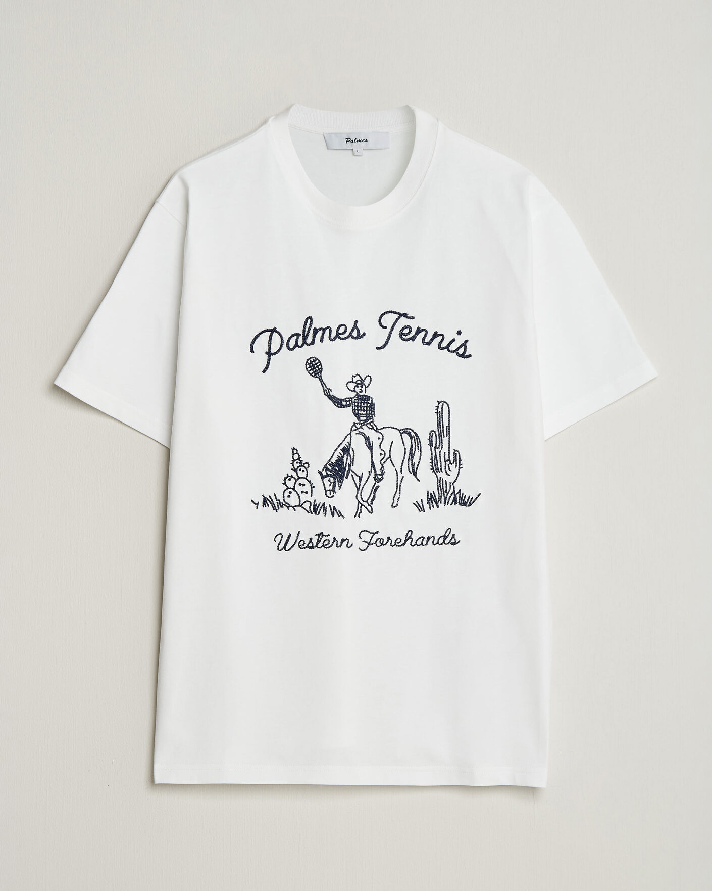 Herr | T-Shirts | Palmes | Western T-Shirt White