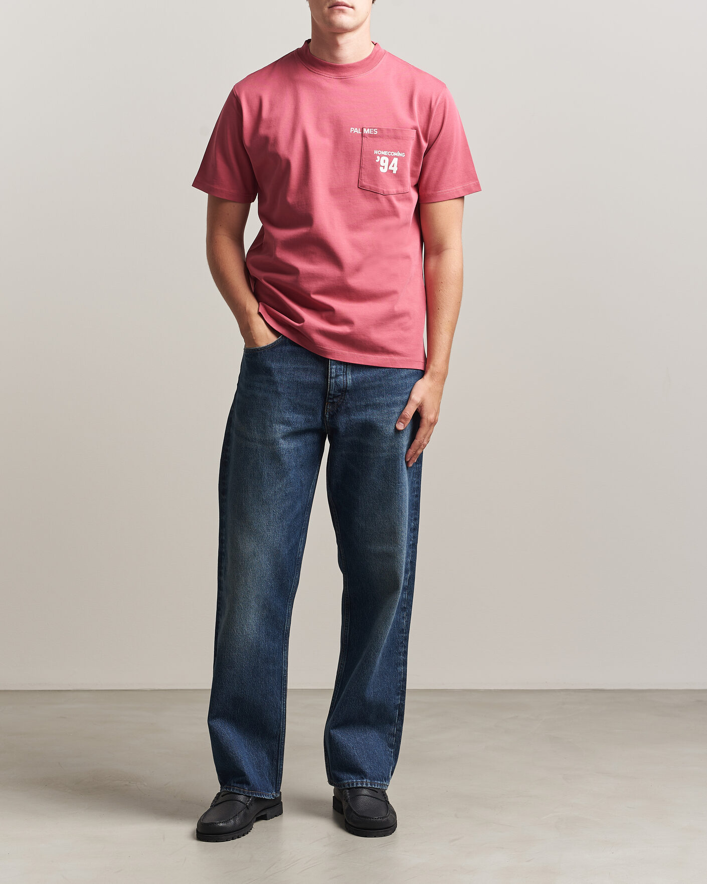 Herr | T-Shirts | Palmes | Forever Pocket T-Shirt Red