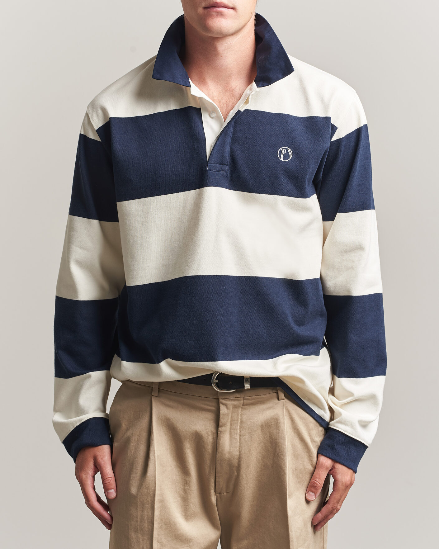 Herr | Tröjor | Palmes | Ball Rugby Shirt Navy Stripe