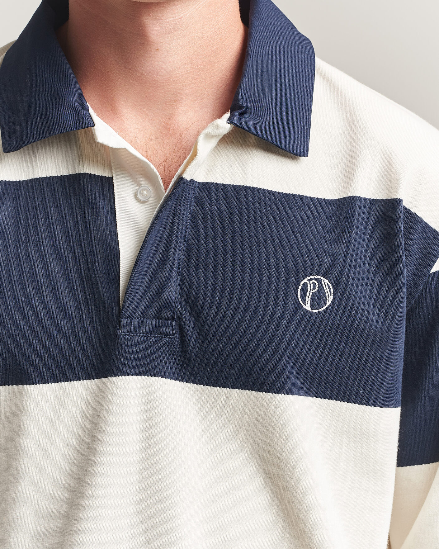 Herr | Tröjor | Palmes | Ball Rugby Shirt Navy Stripe