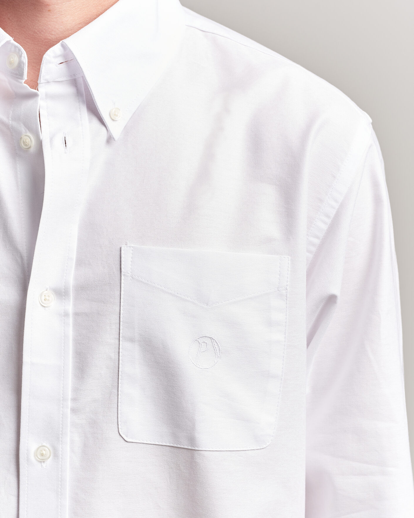 Herr | Skjortor | Palmes | Deuce Oxford Shirt White