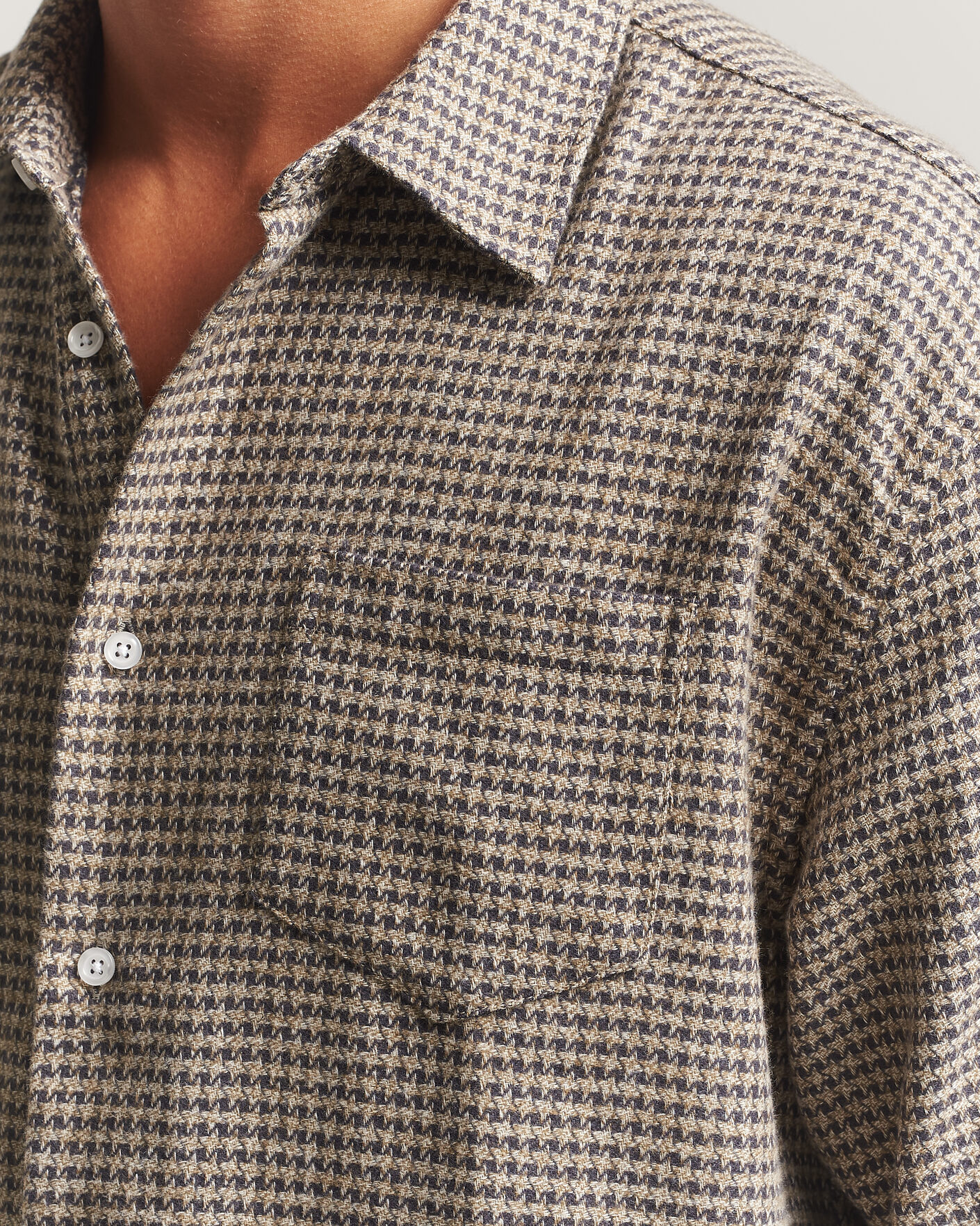 Herr | Skjortor | Palmes | Serve Shirt Olive Check