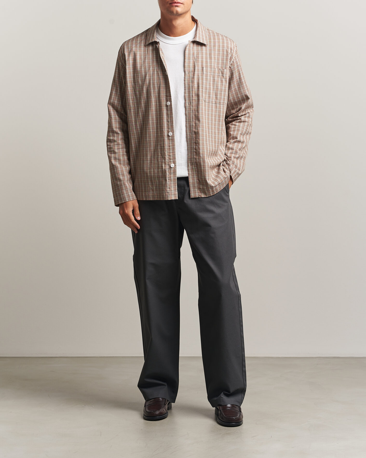 Herr | Byxor | Palmes | Lucien Ripstop Trousers Charcoal