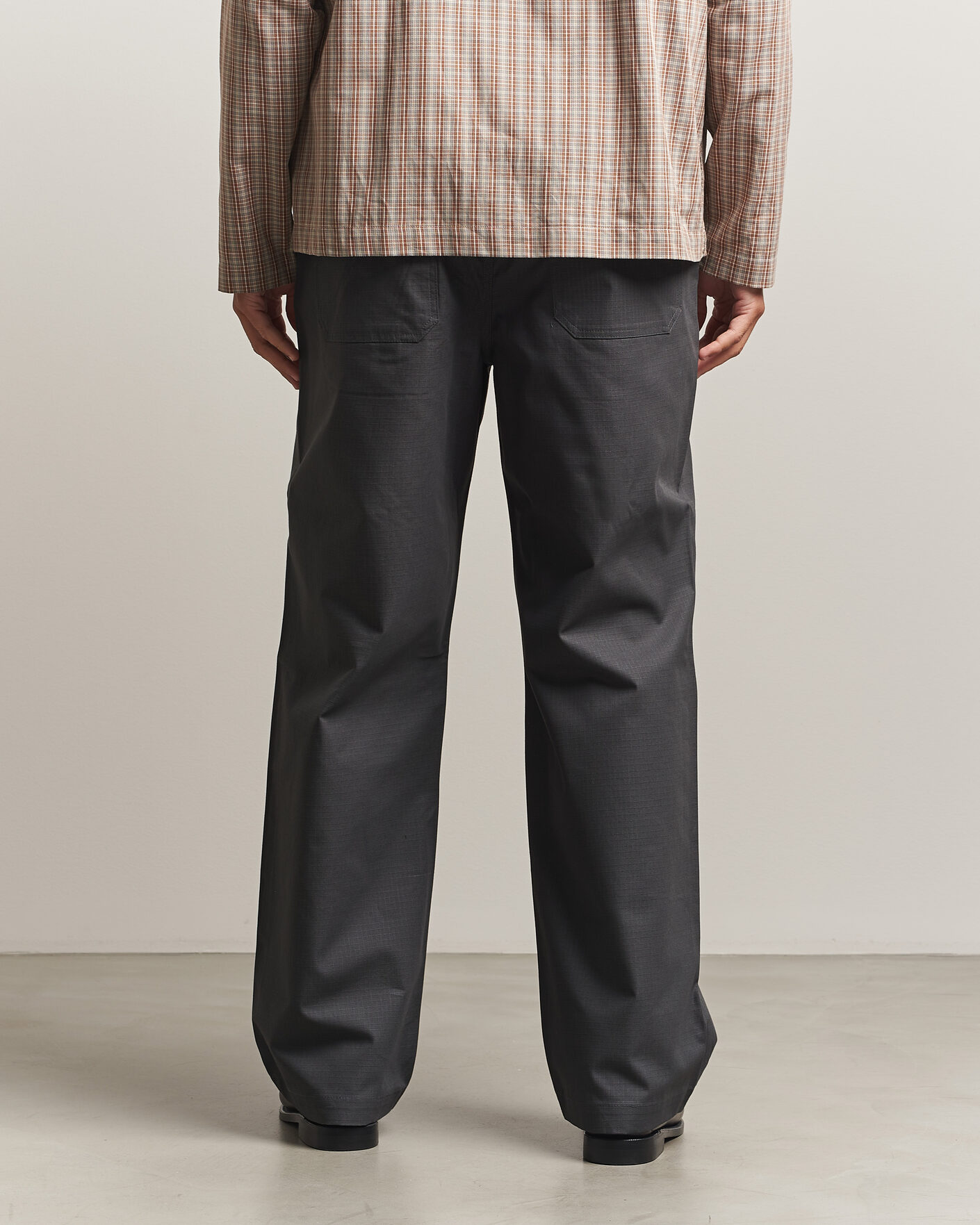 Herr | Byxor | Palmes | Lucien Ripstop Trousers Charcoal