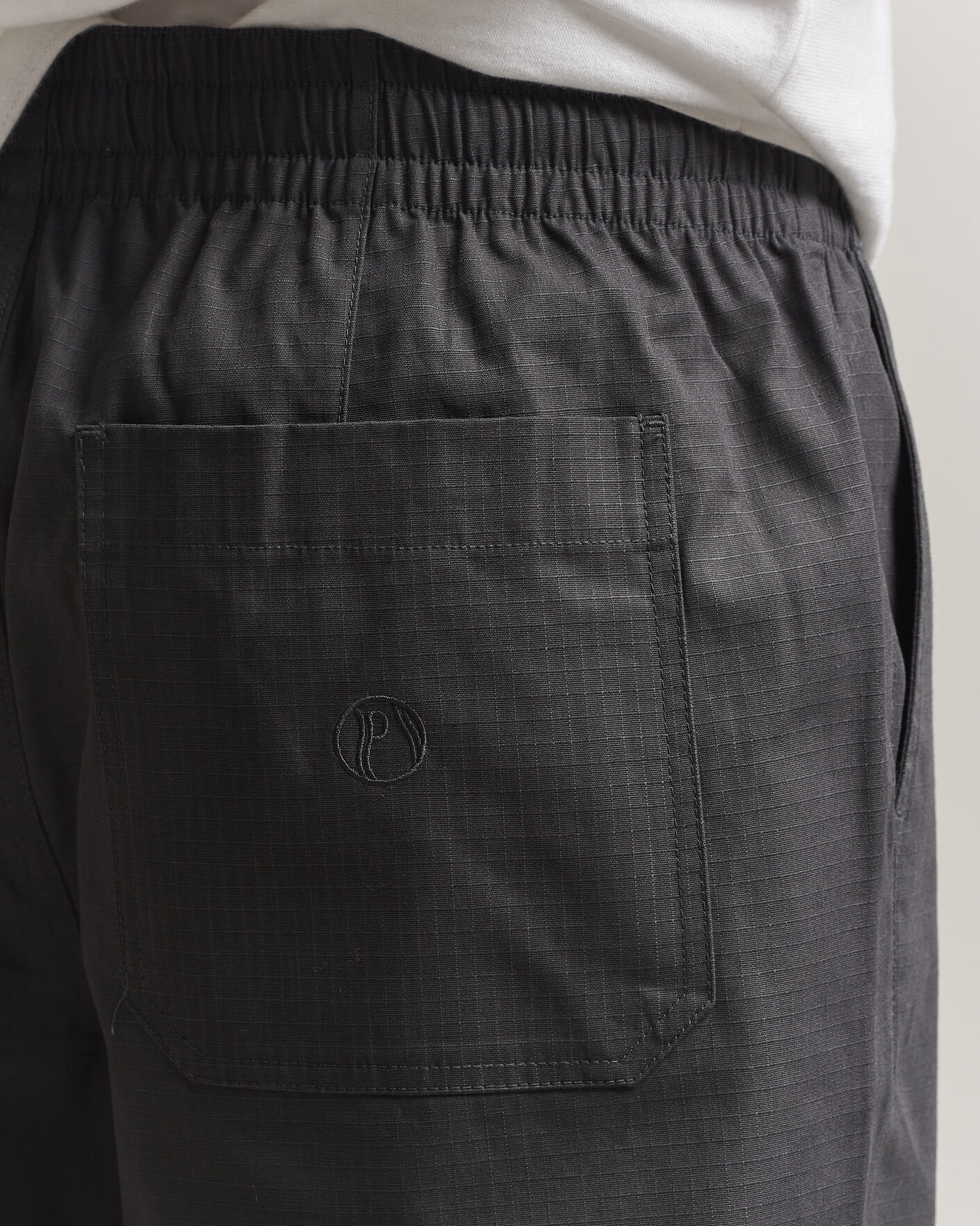 Herr | Byxor | Palmes | Lucien Ripstop Trousers Charcoal
