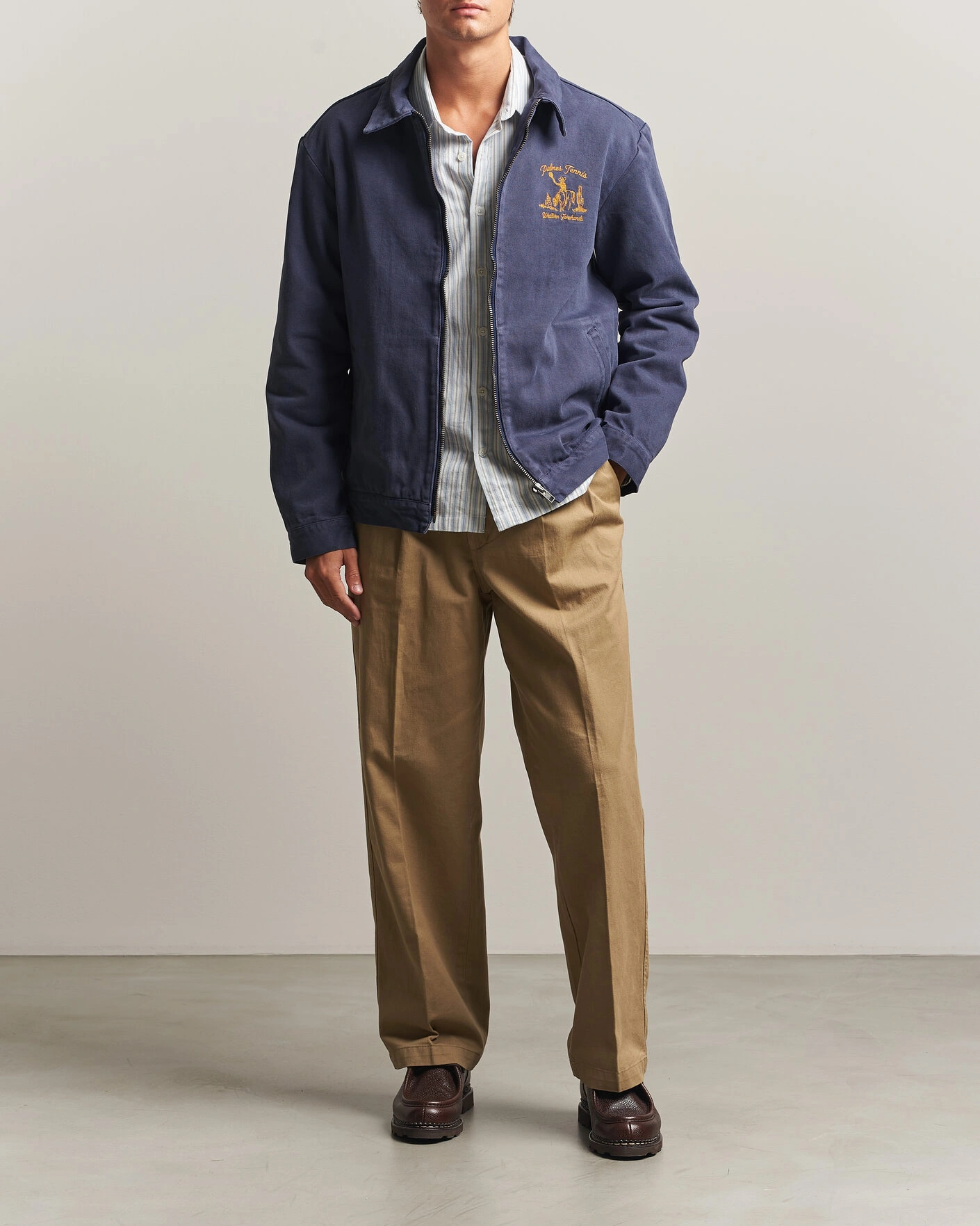 Herr | Jackor | Palmes | Western Zip Jacket Navy