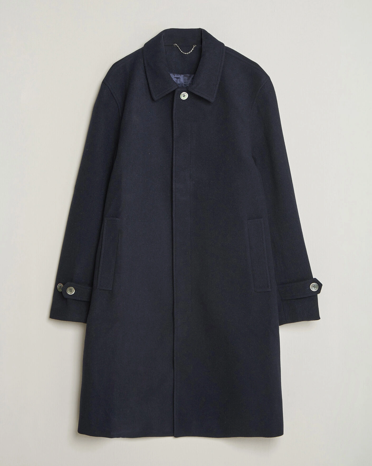 Herr | Jackor | Palmes | Cedric Wool Coat Navy