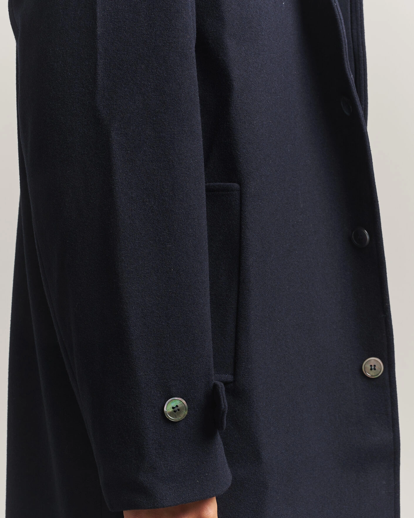 Herr | Jackor | Palmes | Cedric Wool Coat Navy
