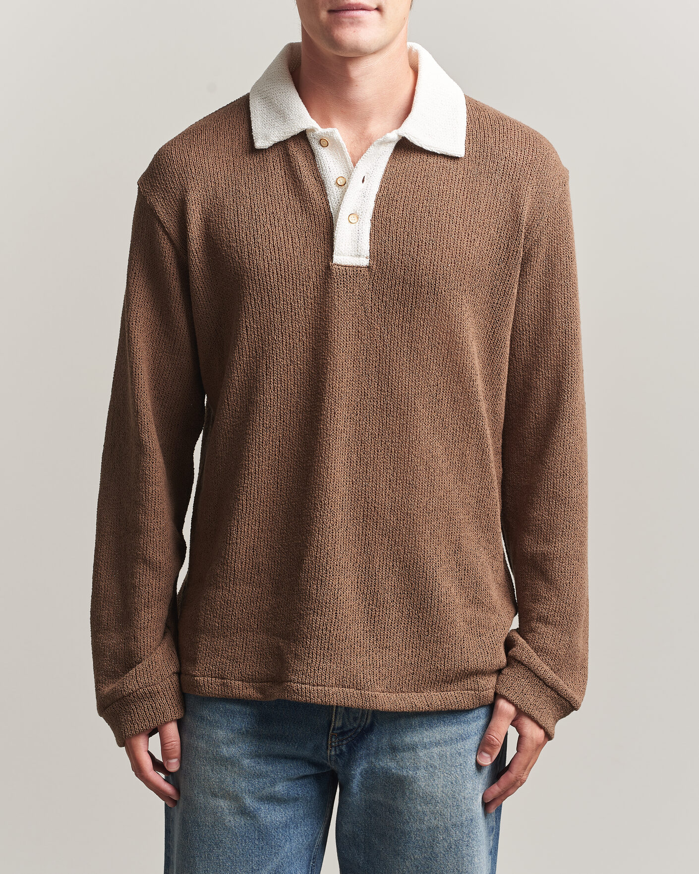 Herr | Tröjor | Palmes | Knitted Rugby Brown