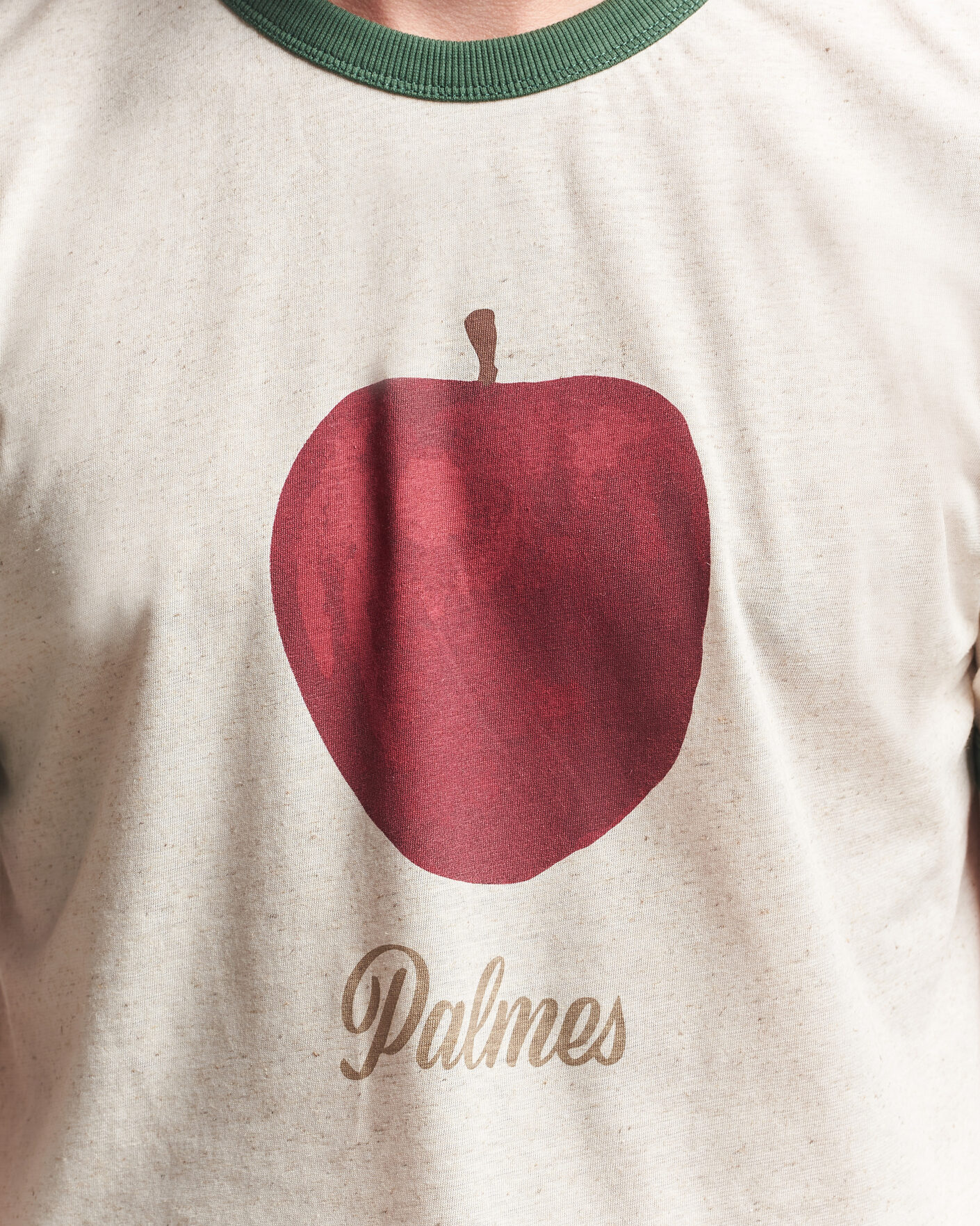 Herr | T-Shirts | Palmes | Apple Ringer T-Shirt Broken White