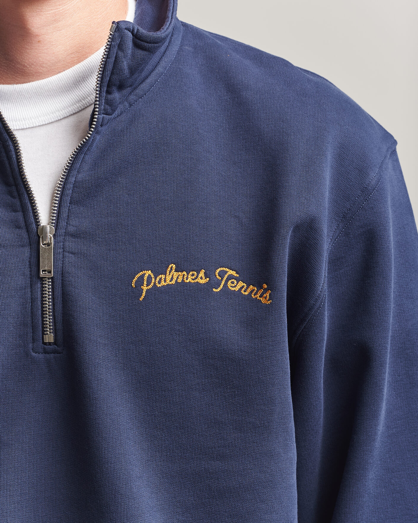 Herr | Tröjor | Palmes | Western Zip Sweatshirt Navy