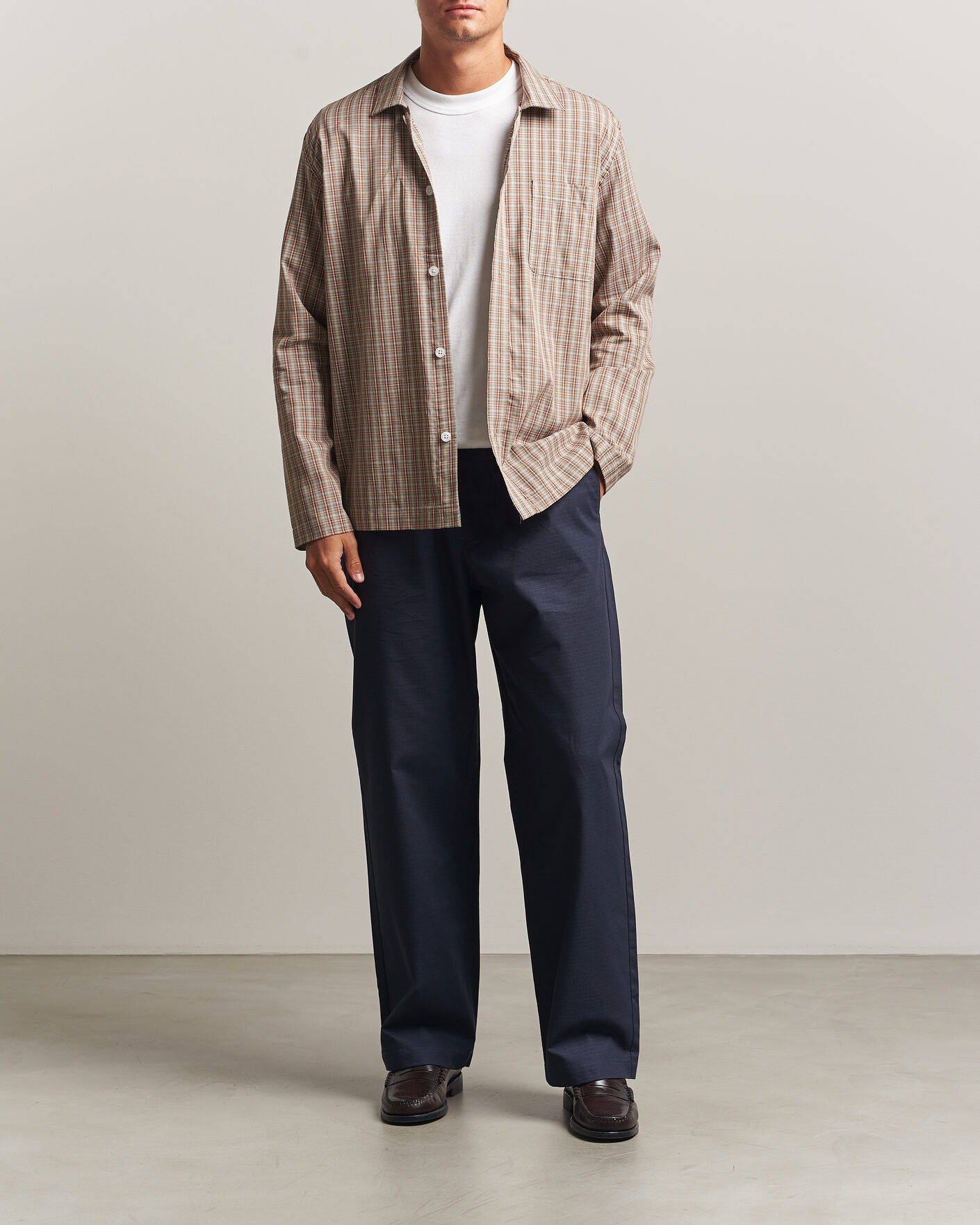 Herr | Byxor | Palmes | Lucien Ripstop Trousers Navy