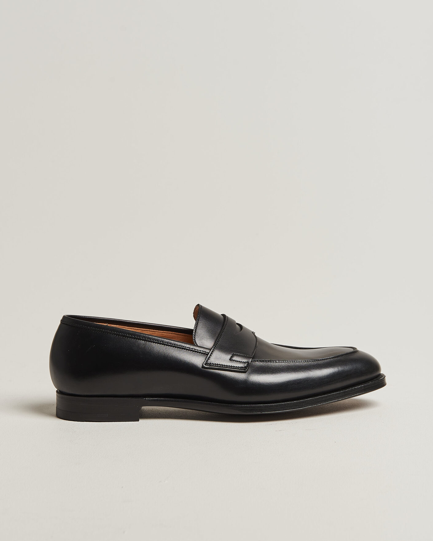 Herr | Loafers | Crockett & Jones | Crawford Handgrade Penny Loafer Black Calf