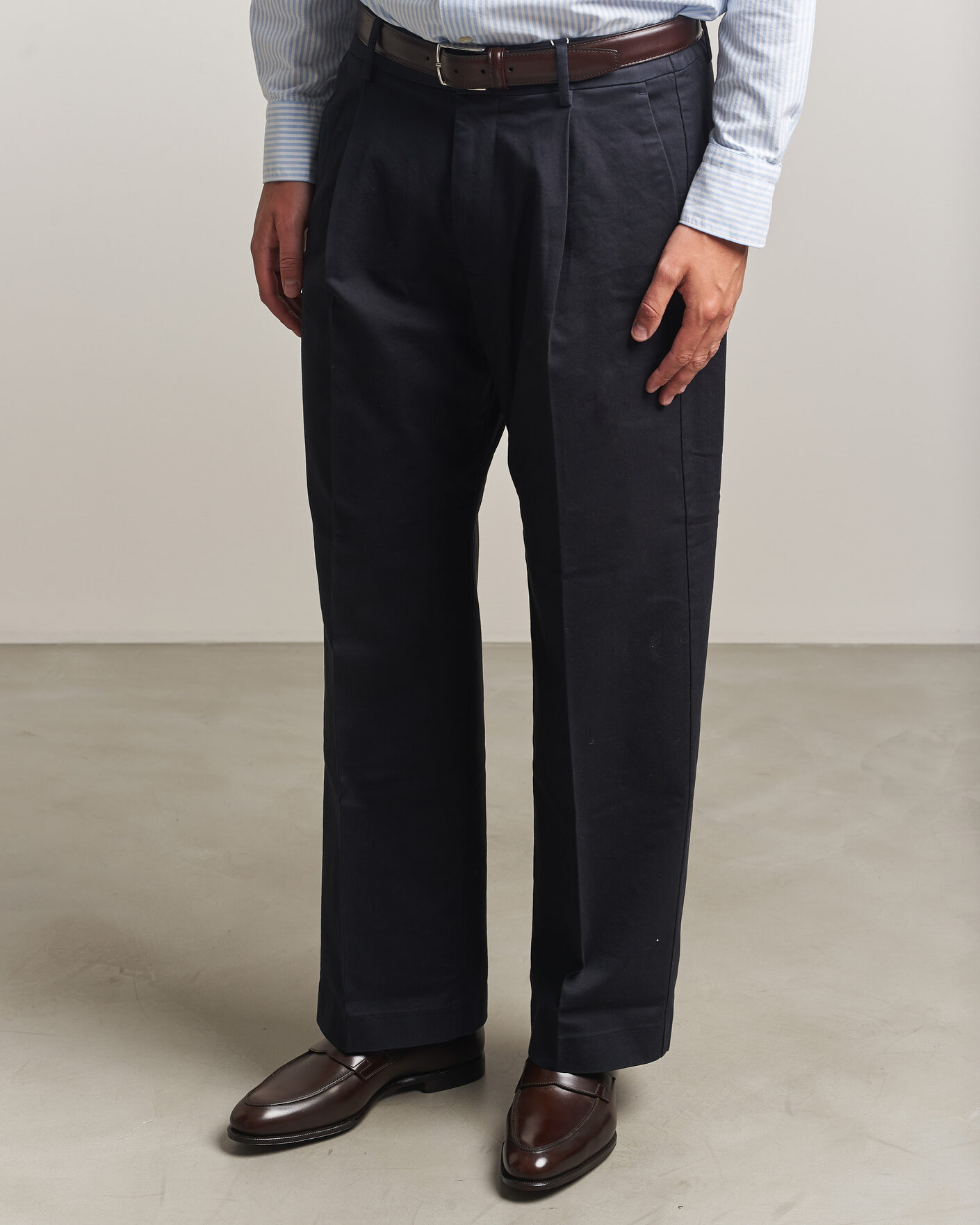 Herr | Loafers | Crockett & Jones | Crawford Handgrade Penny Loafer Dk Brown Antique Calf