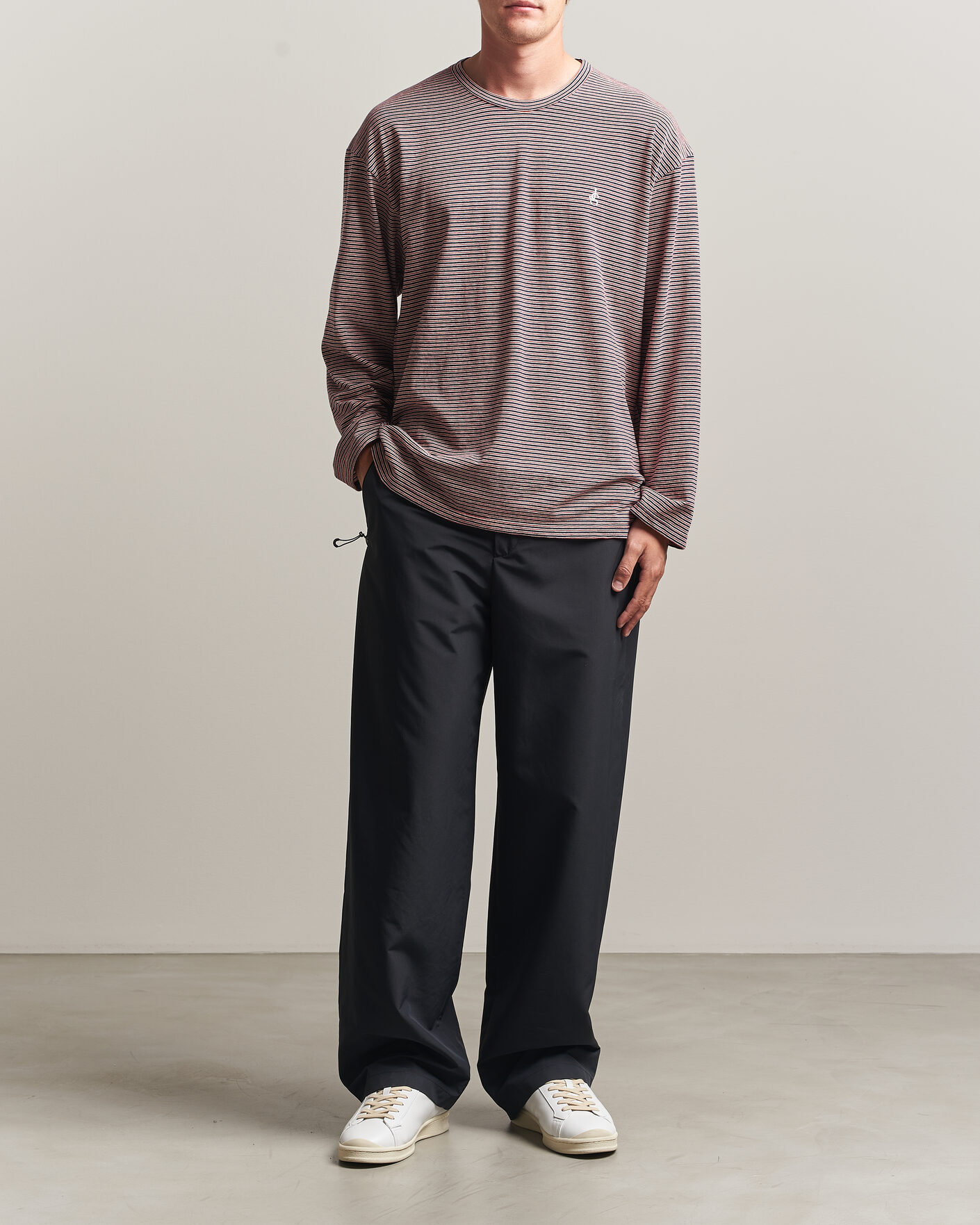 Herr | T-Shirts | Jil Sander | Long Sleeve Striped T-Shirt Red