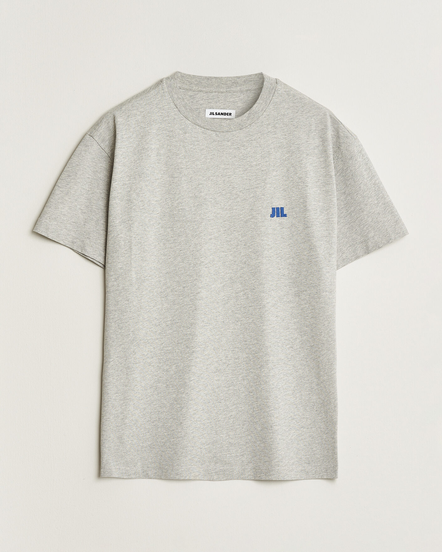 Herr | T-Shirts | Jil Sander | Short Sleeve Jil Logo T-Shirt Light Grey