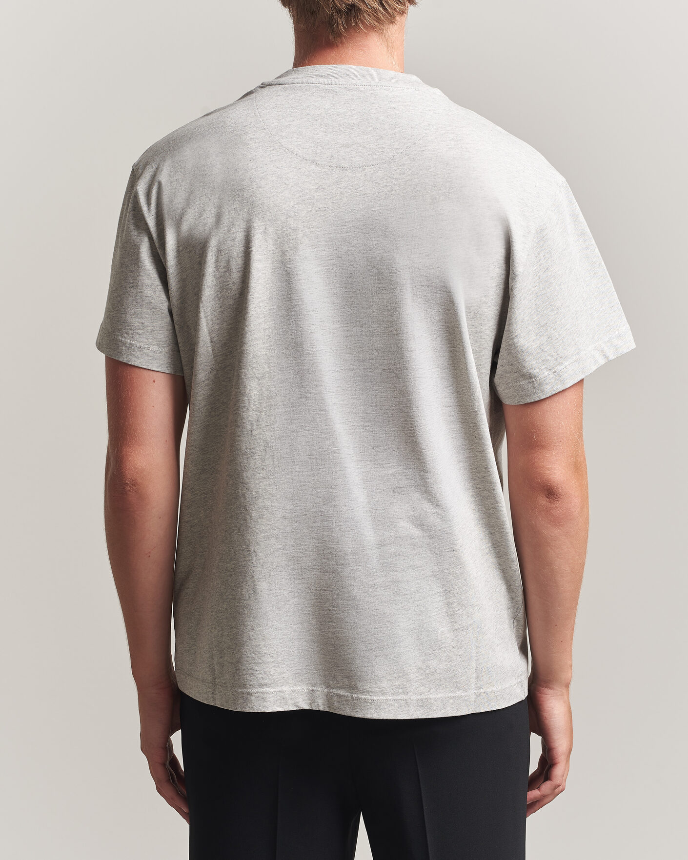 Herr | T-Shirts | Jil Sander | Short Sleeve Jil Logo T-Shirt Light Grey