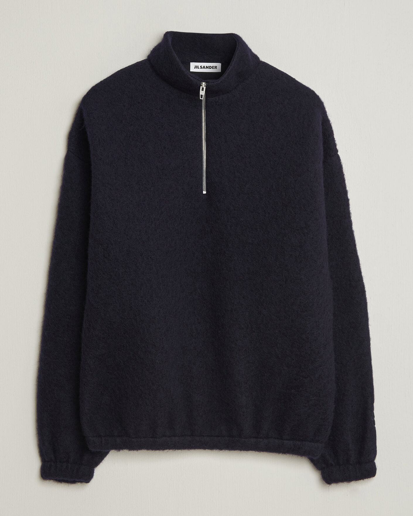 Herr | Tröjor | Jil Sander | Half Zip Fleece Sweater Navy