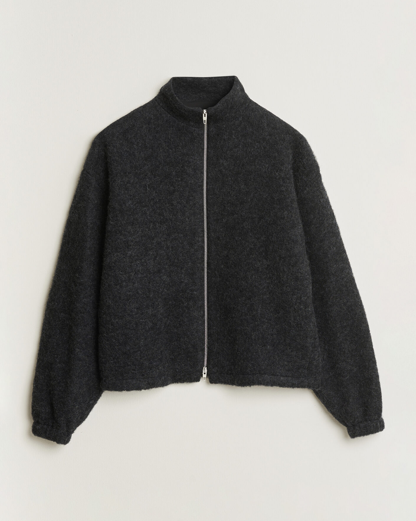 Herr | Jackor | Jil Sander | Full Zip Fleece Jacket Charcoal