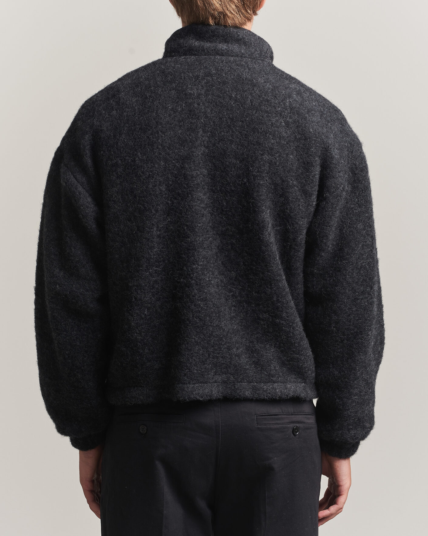 Herr | Jackor | Jil Sander | Full Zip Fleece Jacket Charcoal