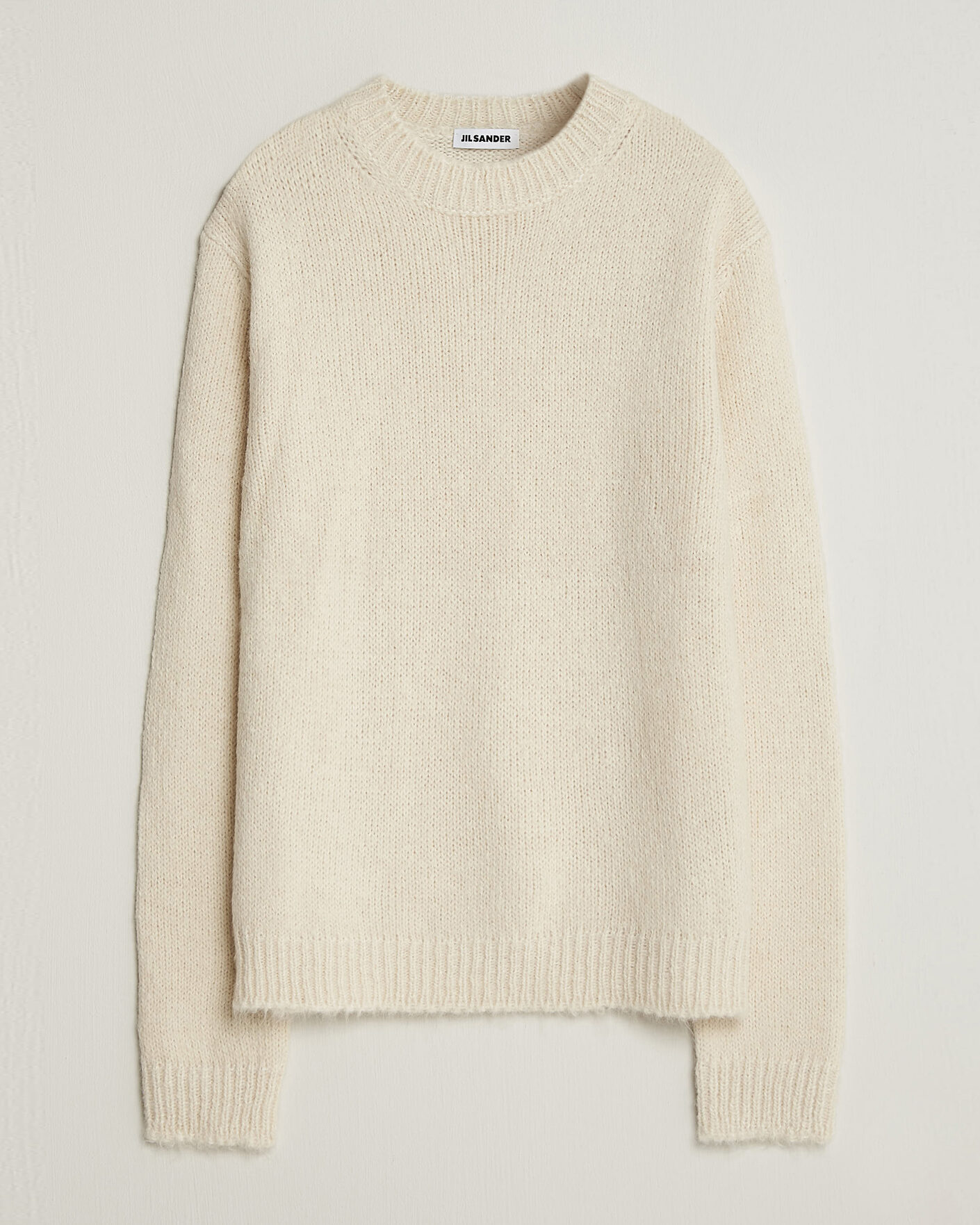 Herr | Tröjor | Jil Sander | Rib Knit Sweater Off White